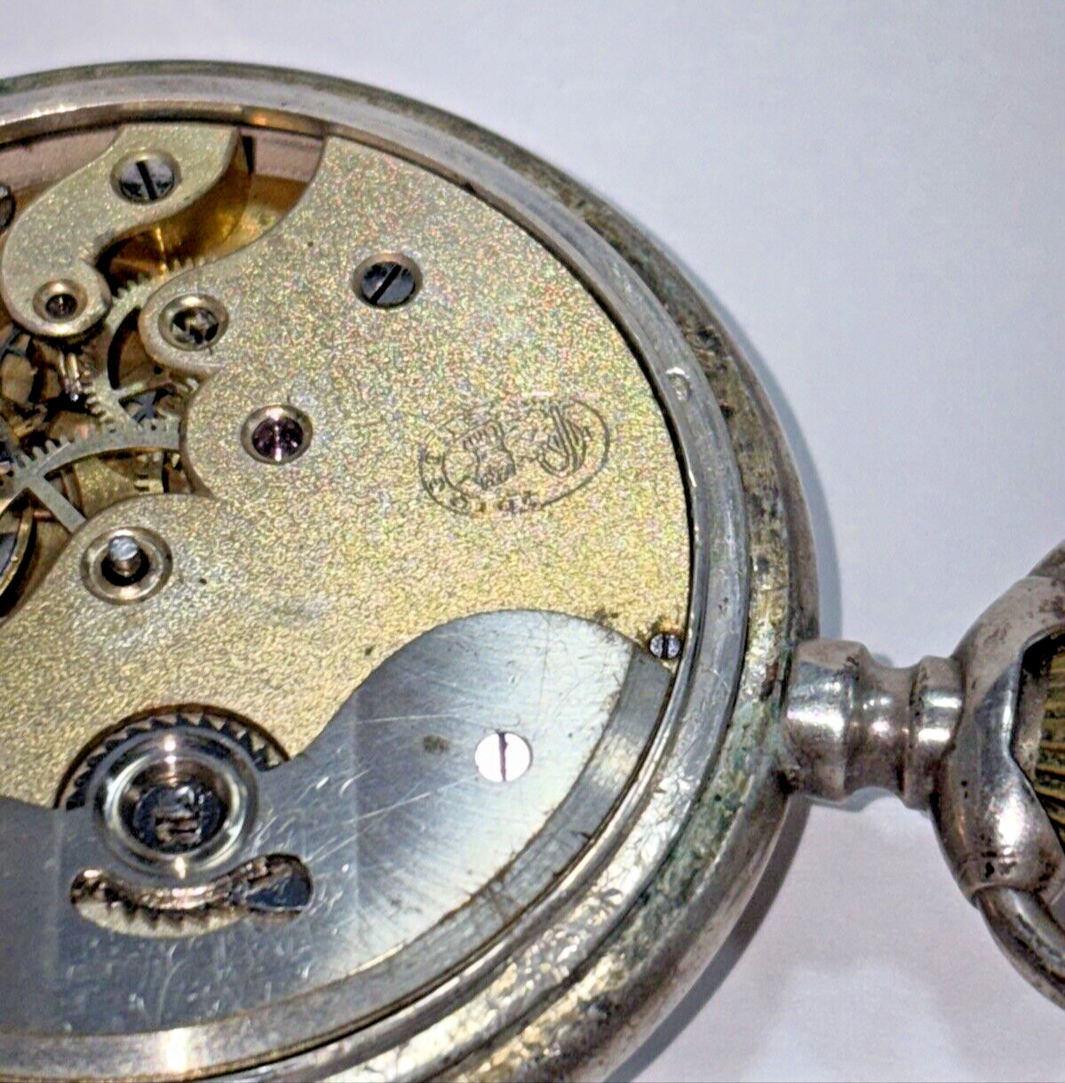 J. GOLDMANN, LWOW (LVIV), POLAND RETAILER C. 1890 DIOGENE SILVER POCKET WATCH