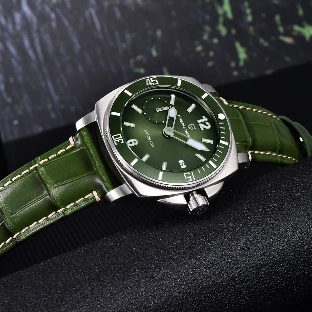 Pagani Design PD-1820 Black Leather Automatic Men’s Watch