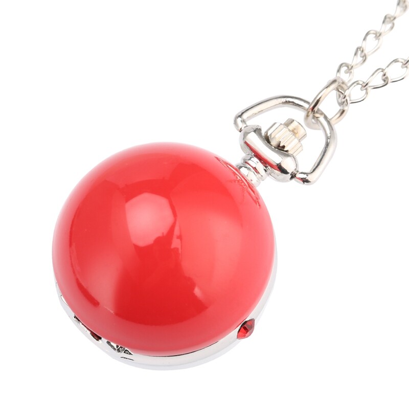 Pocket Watch Necklace Gift Arabic Numerals Dial Modern Fashion Style Retro Chain