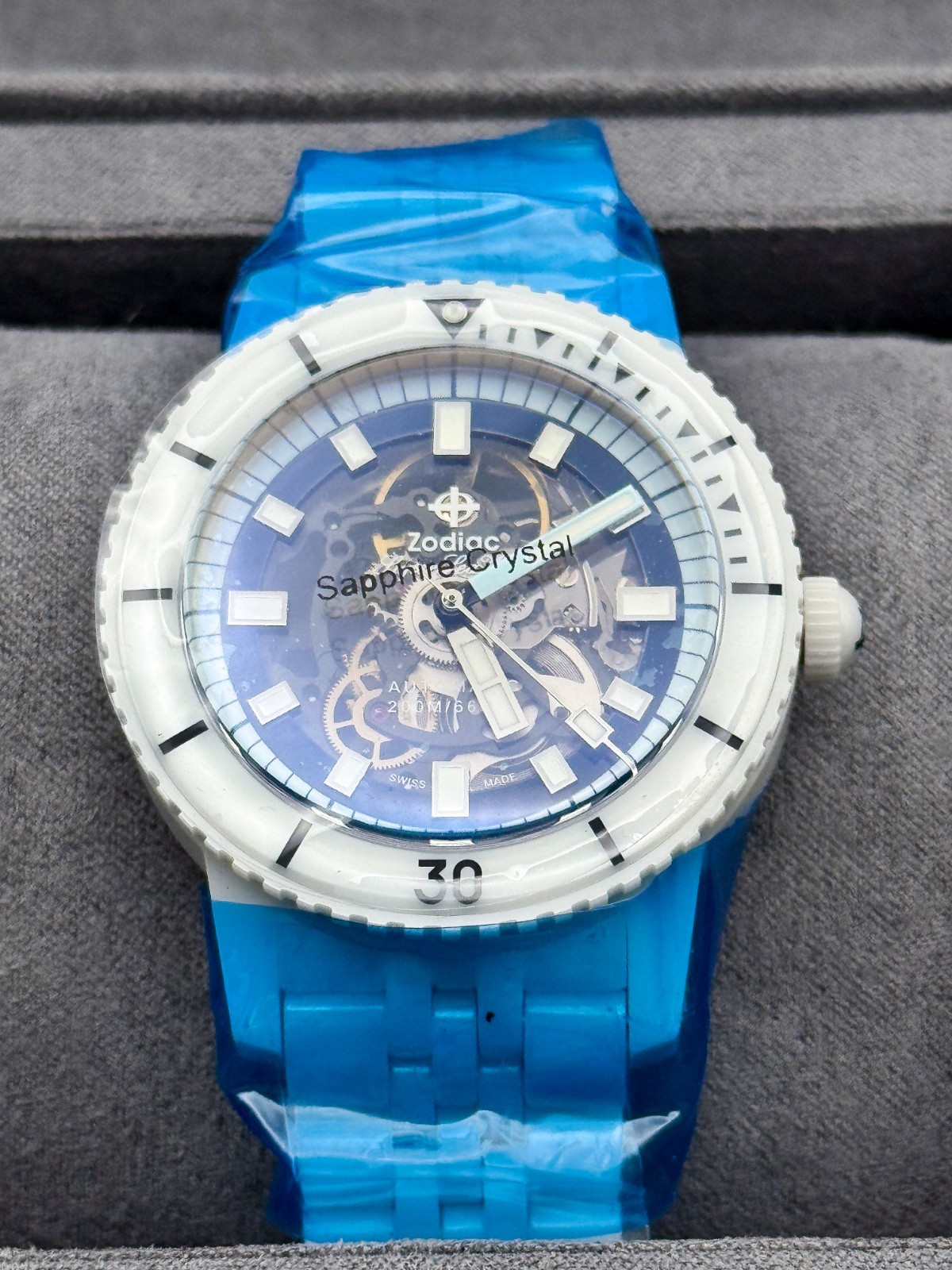 Zodiac Super Sea Wolf Ceramic Skeleton | ZO9594 Full Ceramic Rare