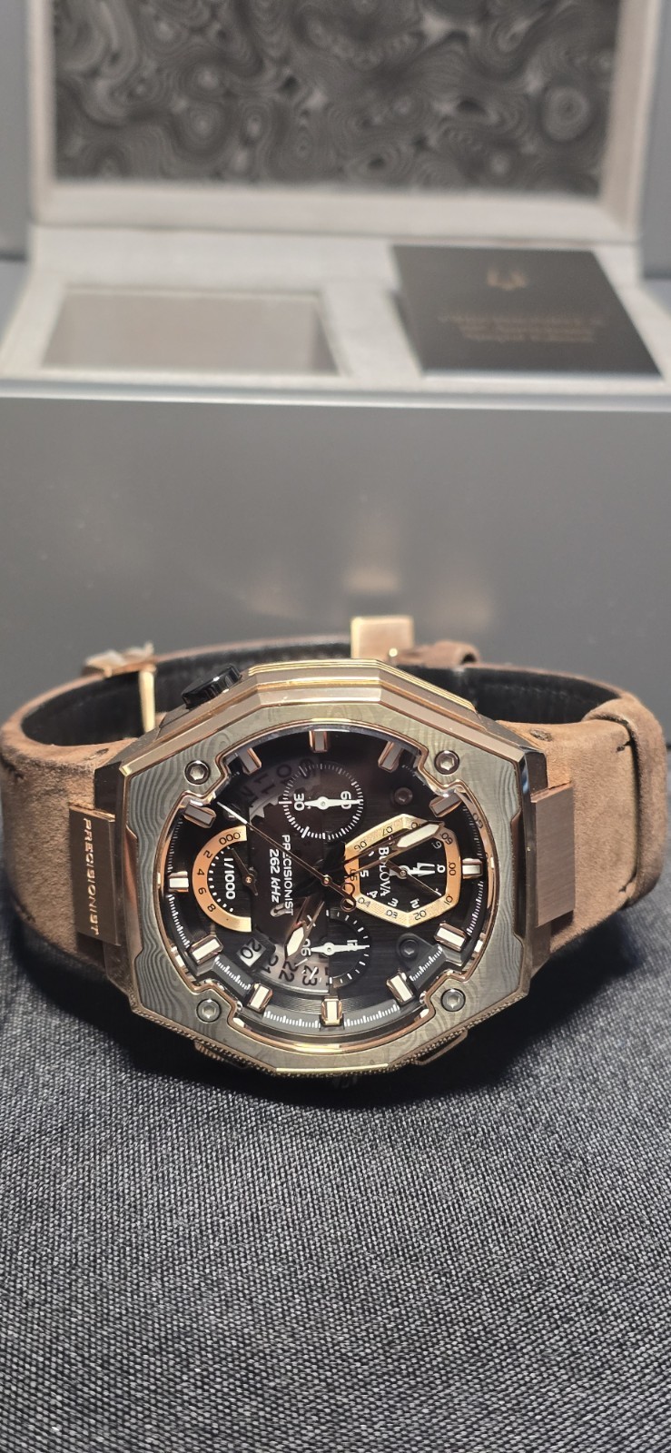 Bulova Precisionist X SE 10TH Anniversary Chrono Rose Gold 98B356