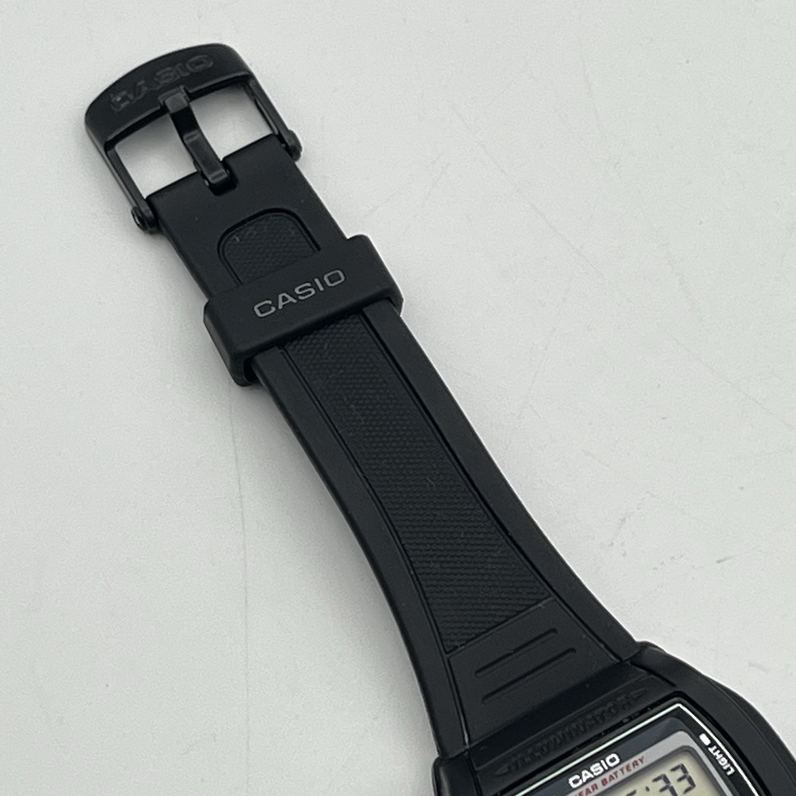 Casio Chronograph 30mm Watch – W-201 – Black Resin Alarm Illuminator – WORKS