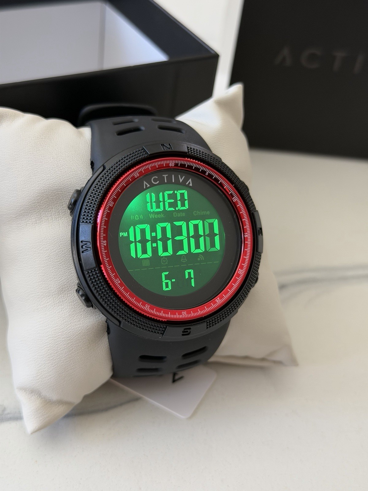 Activa X Invicta Digital Men’s Watch – 50mm, Black (ACW1915-011)