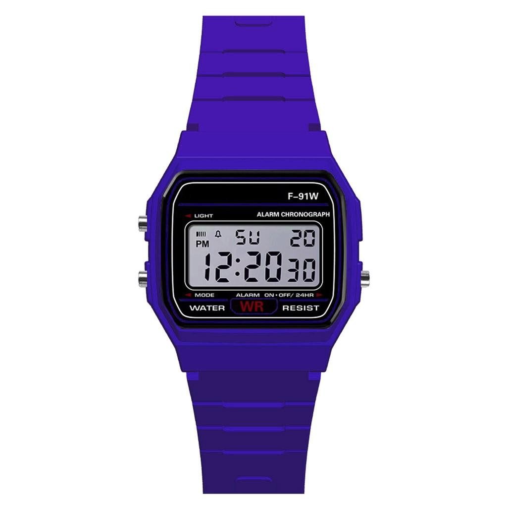 F 91W Classic Digital Resin Strap Watch Stopwatch Chronograph Sport Unisex Men