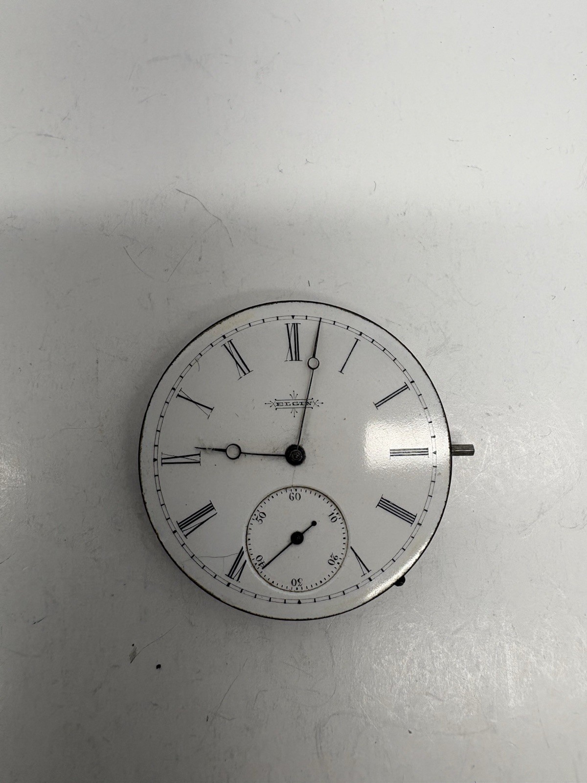 Elgin 8s Pocket Watch Movement 15 Jewels Grade 67 Model 1