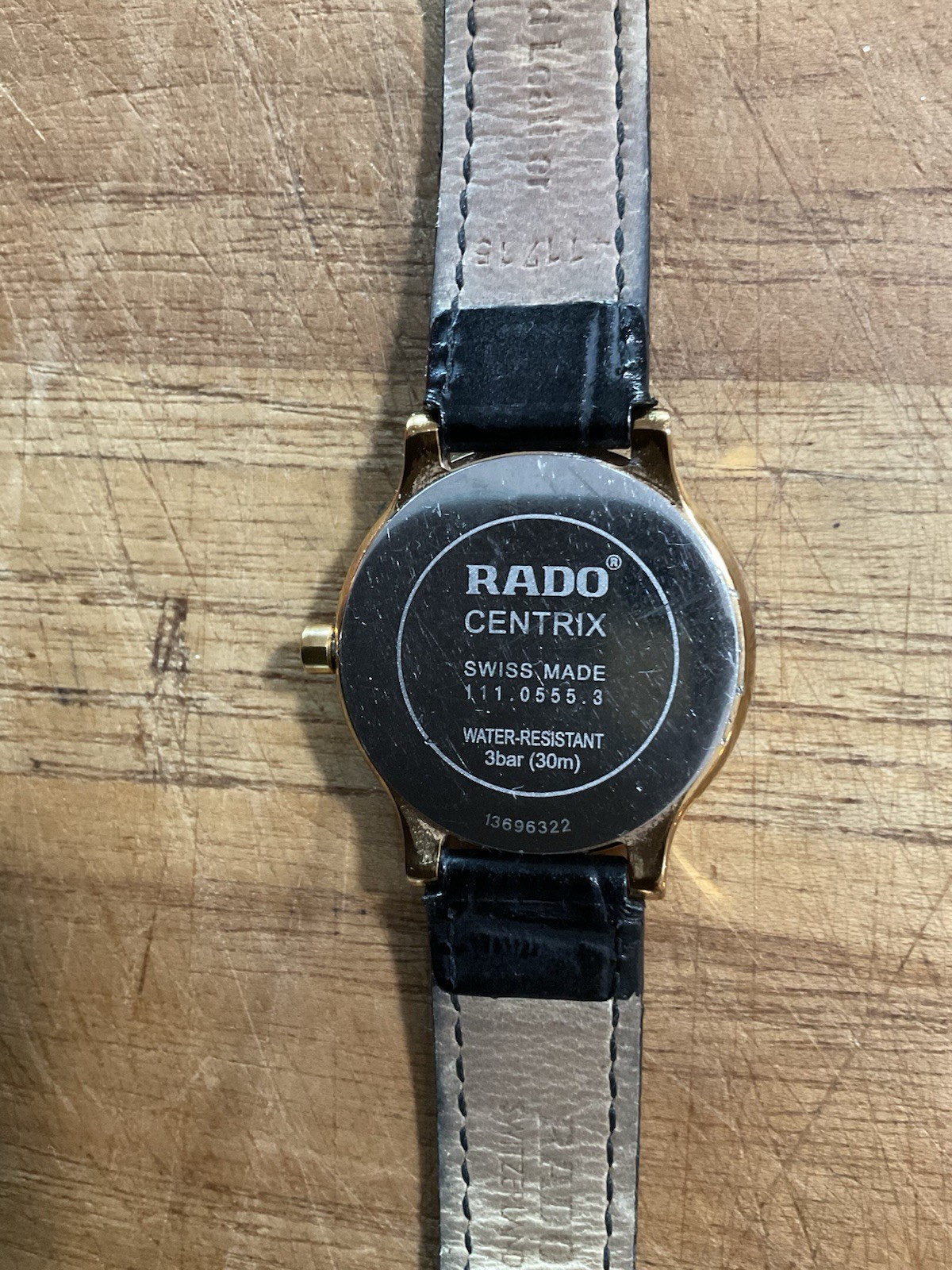 RADO Centrix 3055 WHITE Dial ROSE GOLD Stainles STEEL Water RESISTANT SWIS Watch