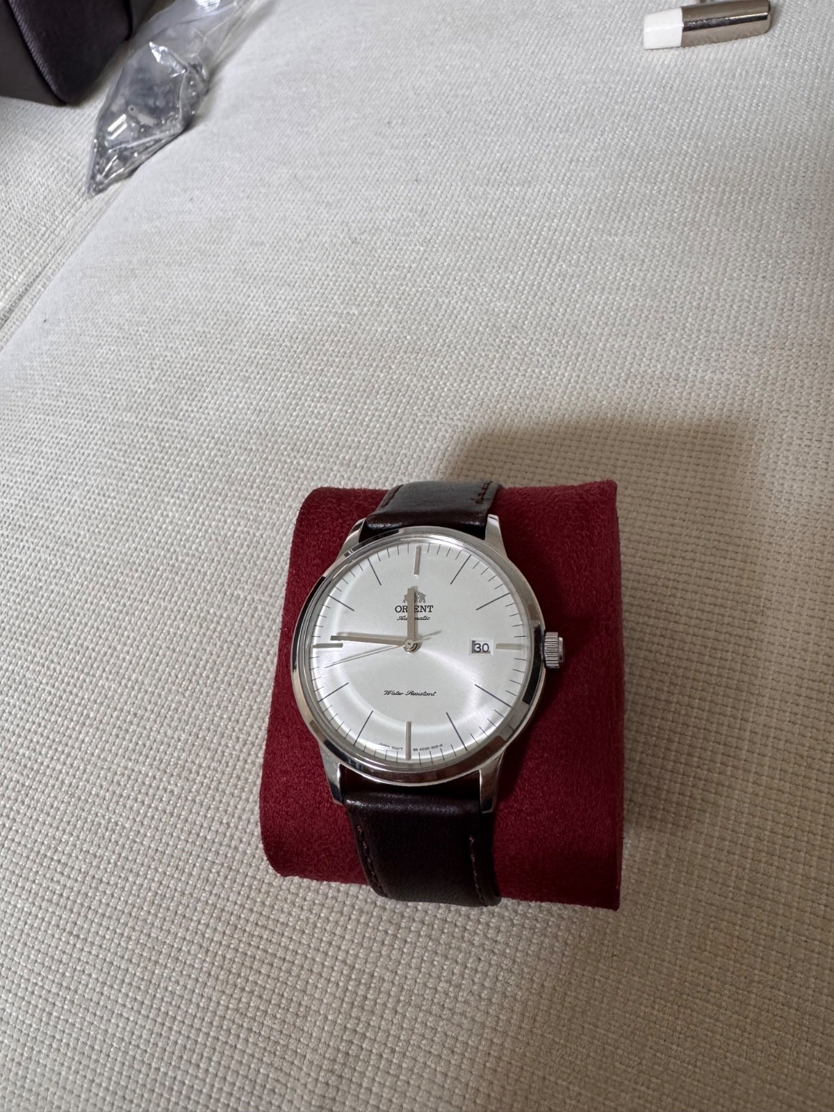 Orient Bambino AC00 Version 3 40.5mm Stainless Steel Case with Brown Leather…