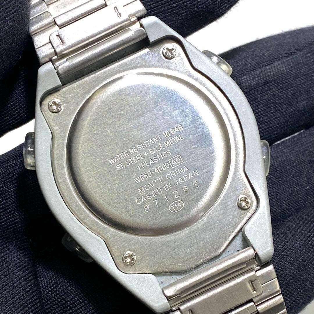 ALBA Digital Wristwatch SPOON Y2K Retro Futuristic Silver Authentic From Japan