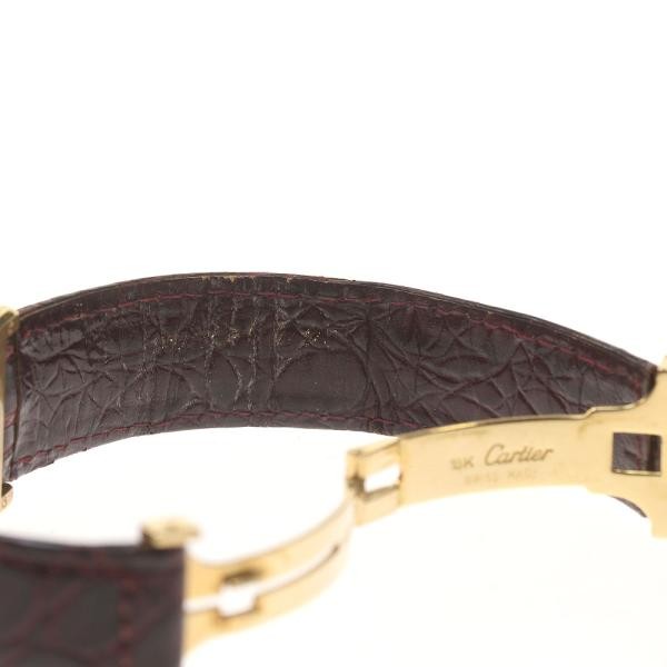 CARTIER TANK CHINOISE Does Not Apply 22mm YG/Leather White #C1565
