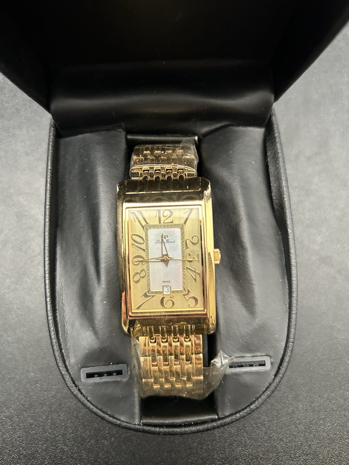 Lucian Piccard Gold Swiss Stainless Steel Watch 2B-059 Brand New Never Worn
