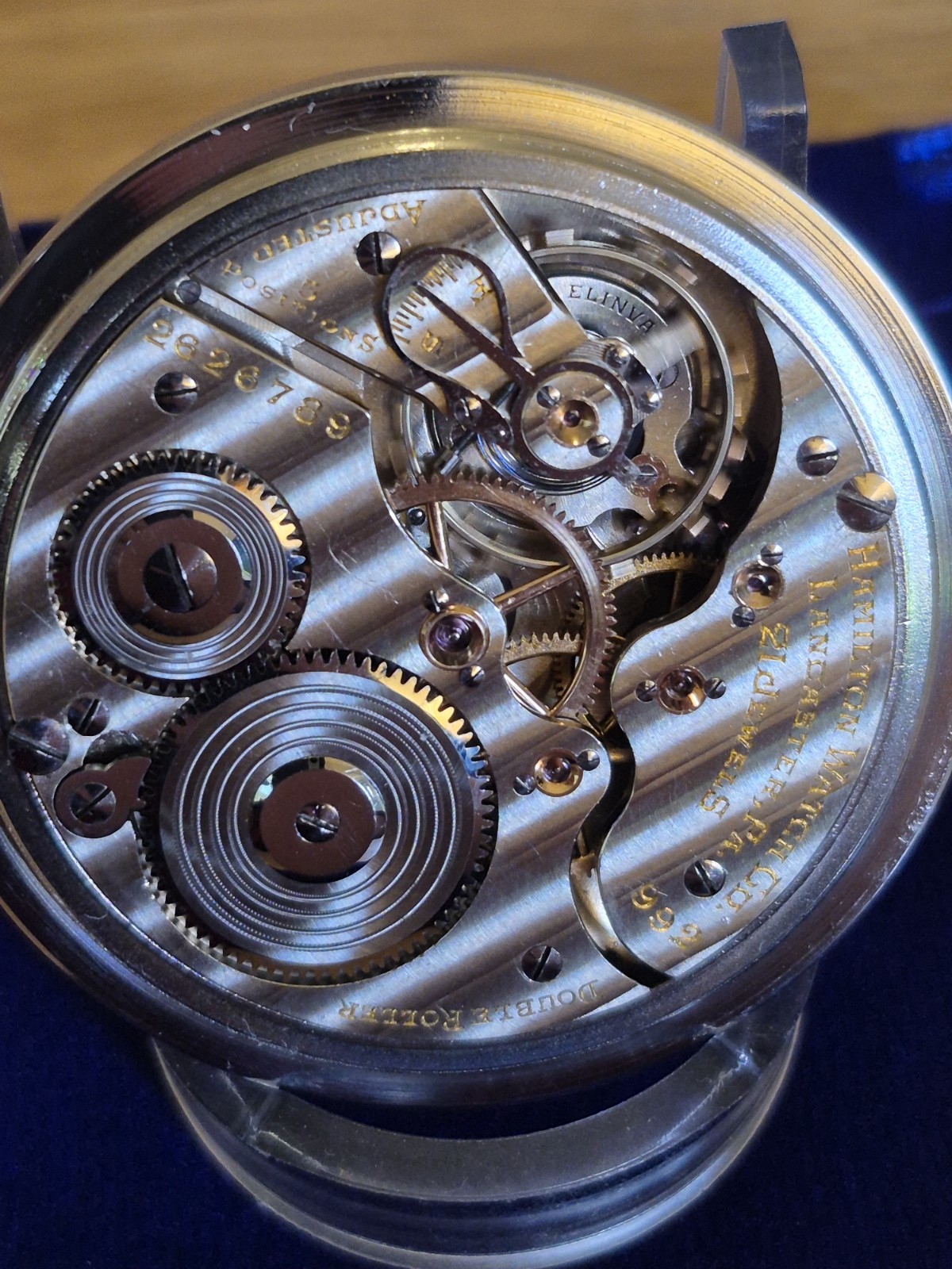 Hamilton 992E Elinvar 16s,Pocketwatch, 24-hr Dial & Canadian Dial-Just Serviced