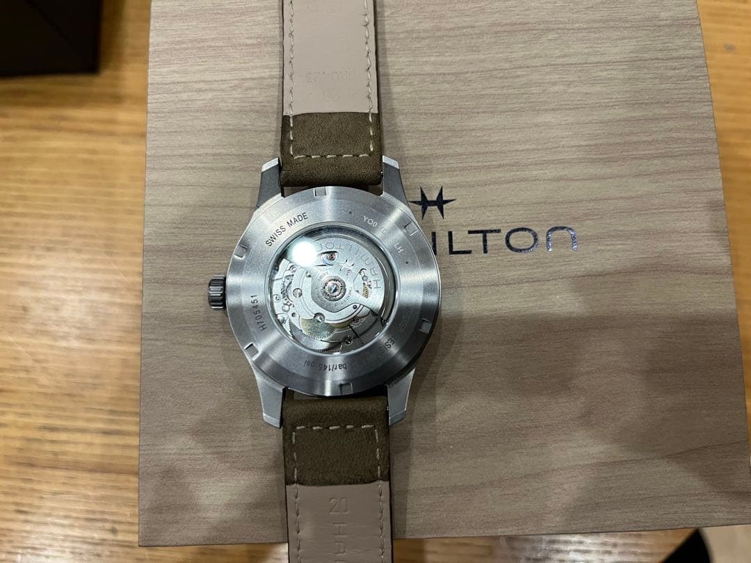 Near Mint Hamilton Khaki Field Titanium 42mm H70545550 H-10 80H Auto Full Set JP