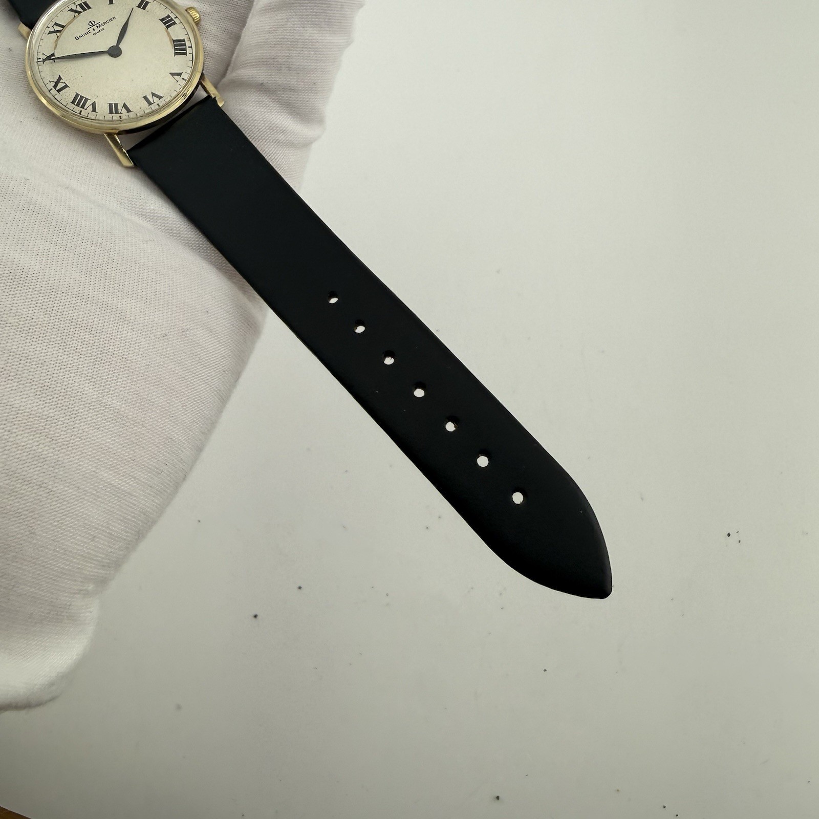 Baume & Mercier 32mm Mechanical Wind Up 14k Solid Yellow Gold Watch – Working