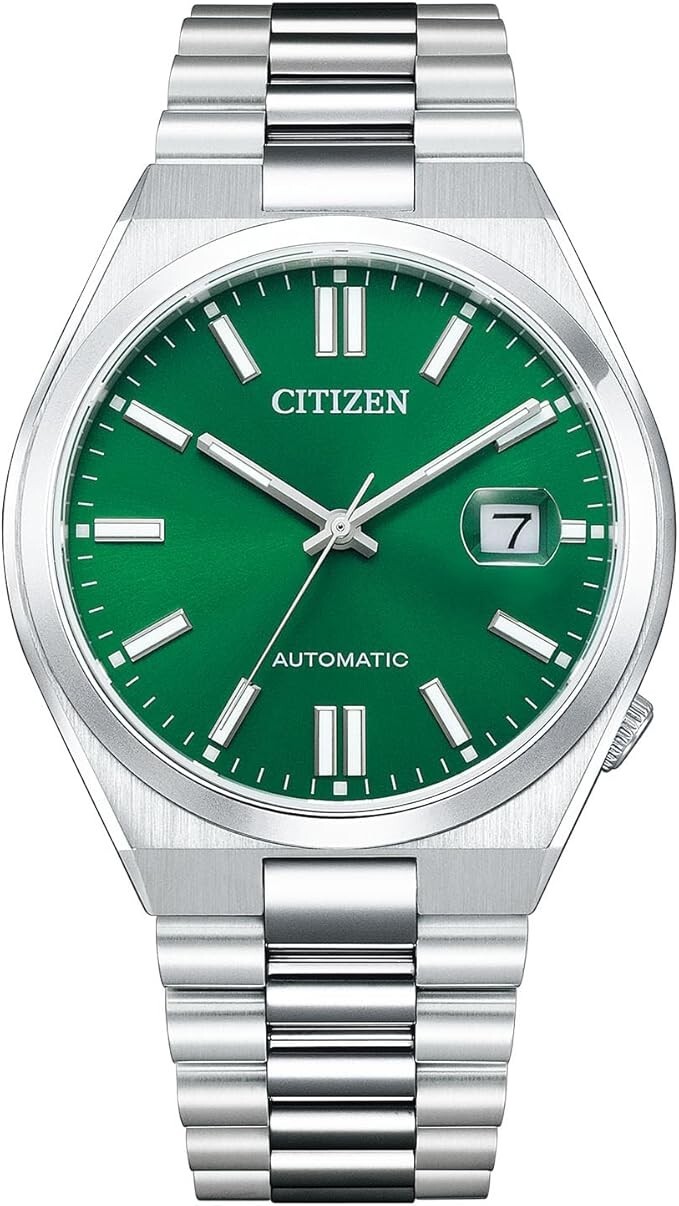 Citizen NJ0150-81X Collection Analog Mechanical Watch Stainless Steel Green NEW