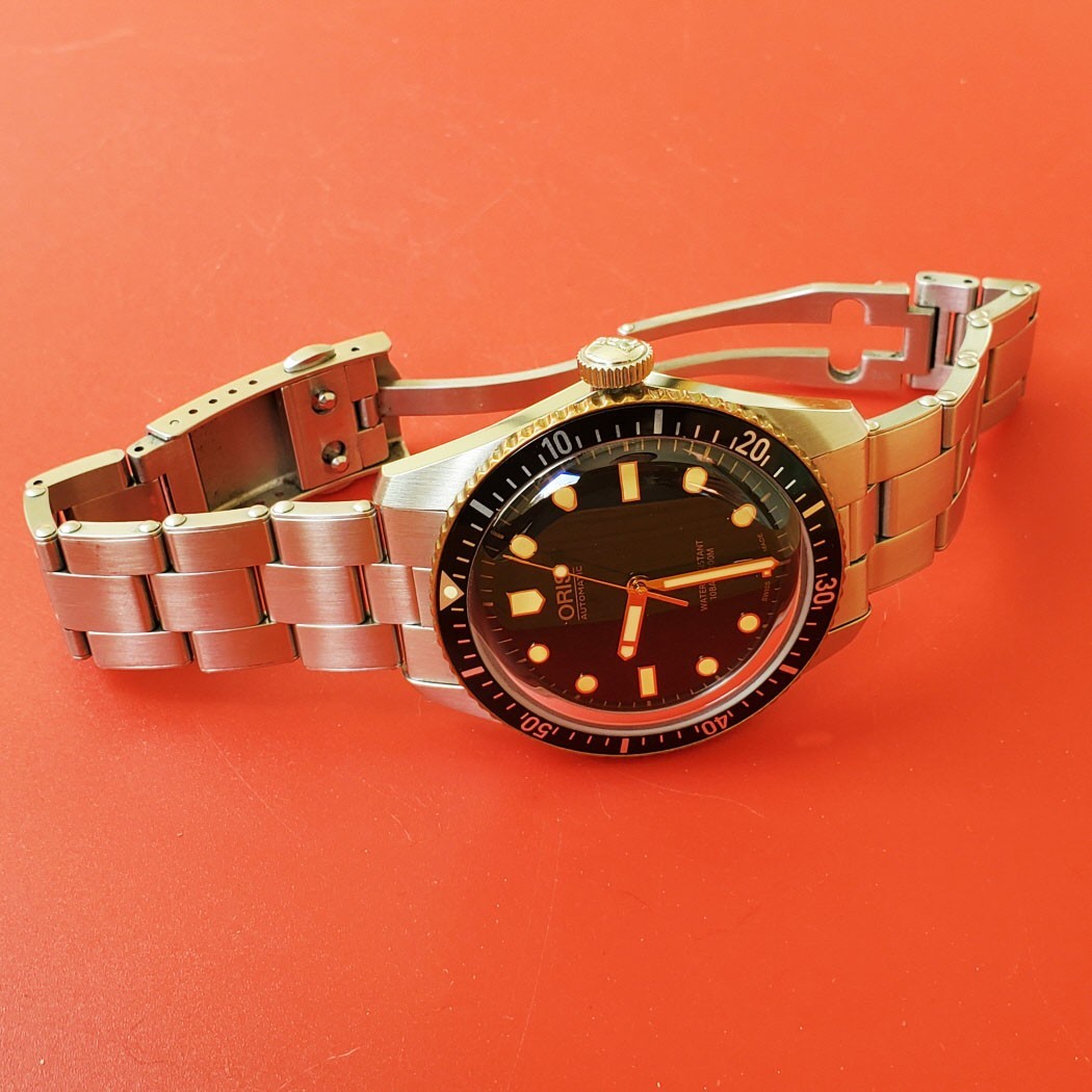MEN’S ORIS DIVER 65 40MM AUTOMATIC 01 773 7707 4354 CARD LINKS CLEAN