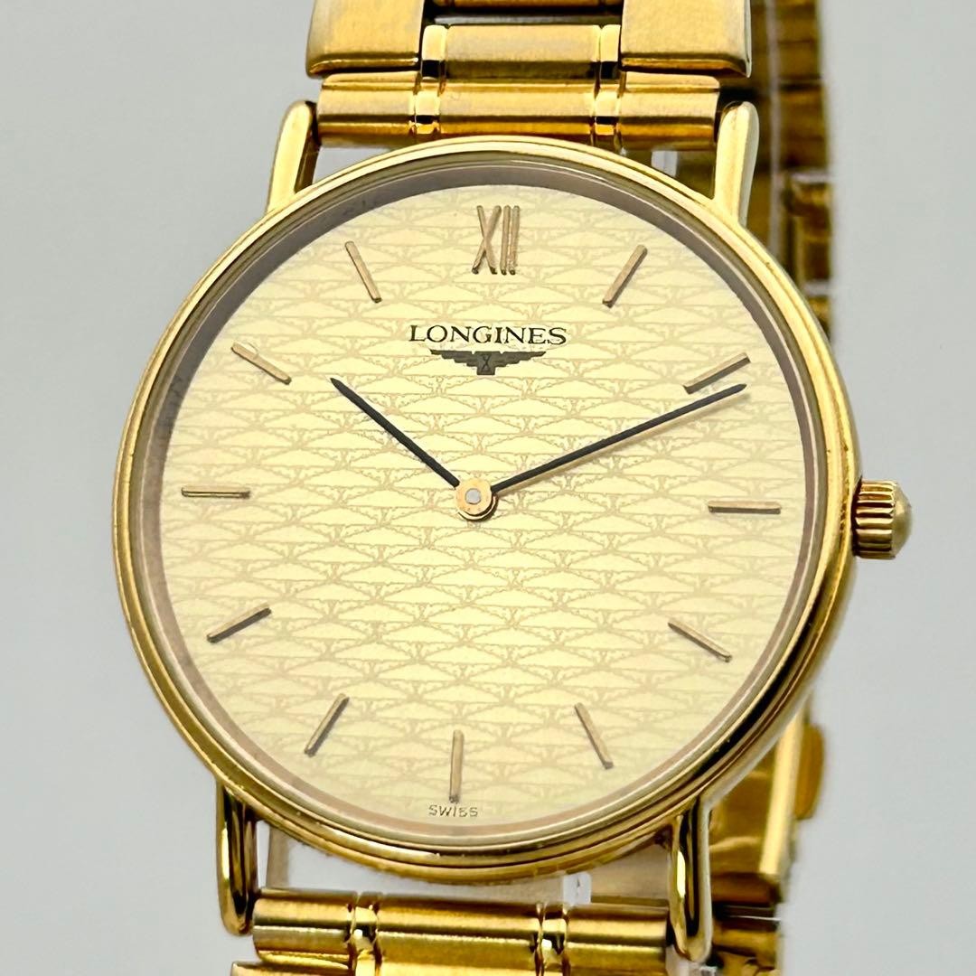 Longines L4.637.2 Quartz Gold Dial Men Wristwatch