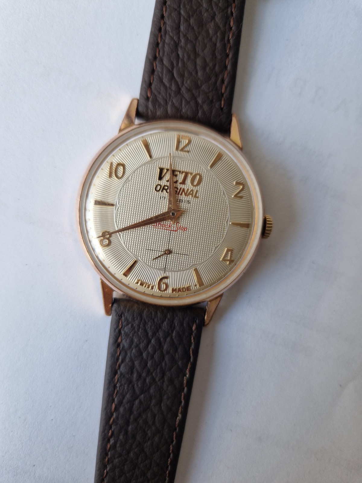VETO Original, 17 jewels, manual wind, JY 3061, 36 mm, Swiss 1970