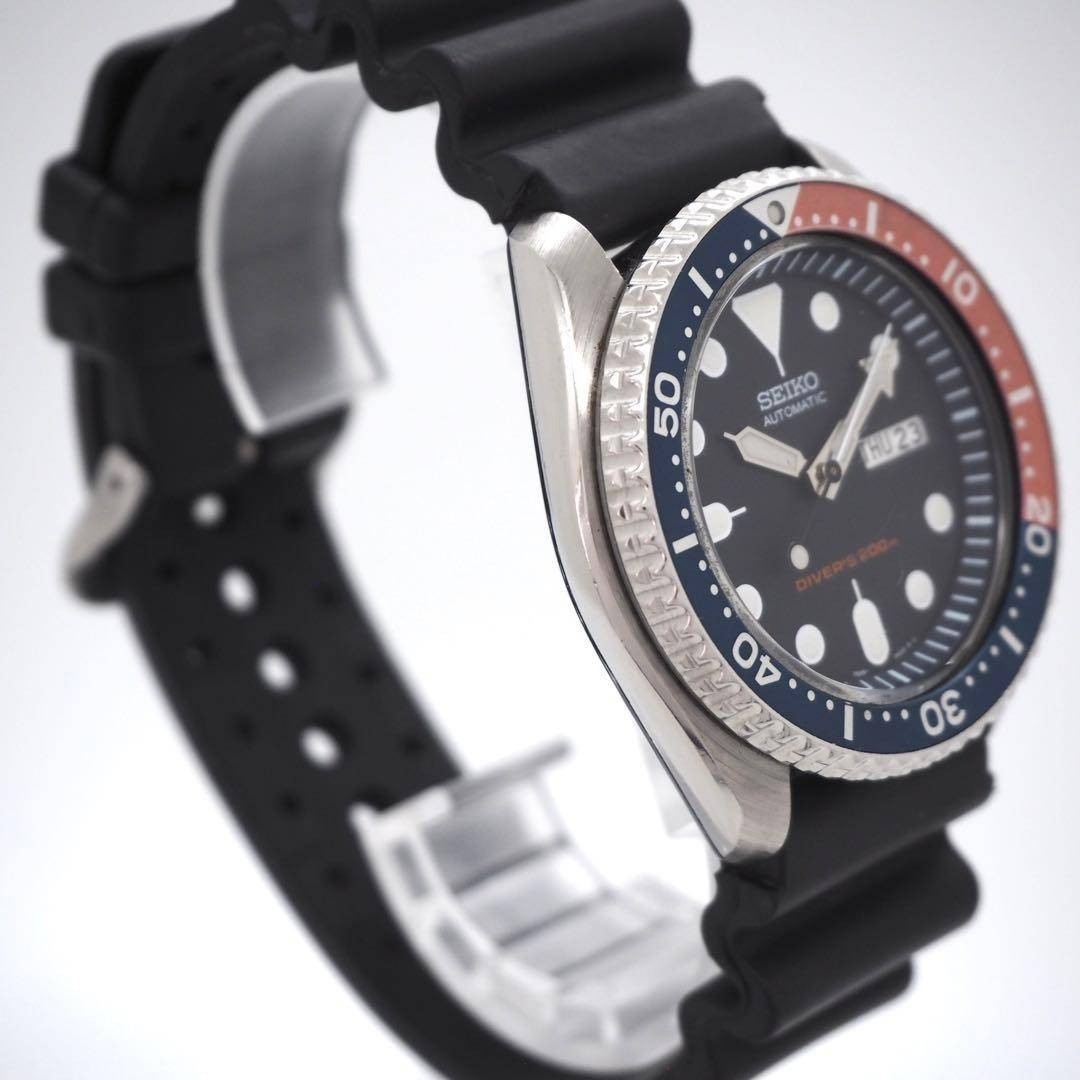 Seiko SKX009 7S26-0020 Automatic Diver 200m Pepsi Navy Dial Mens Watch Japan