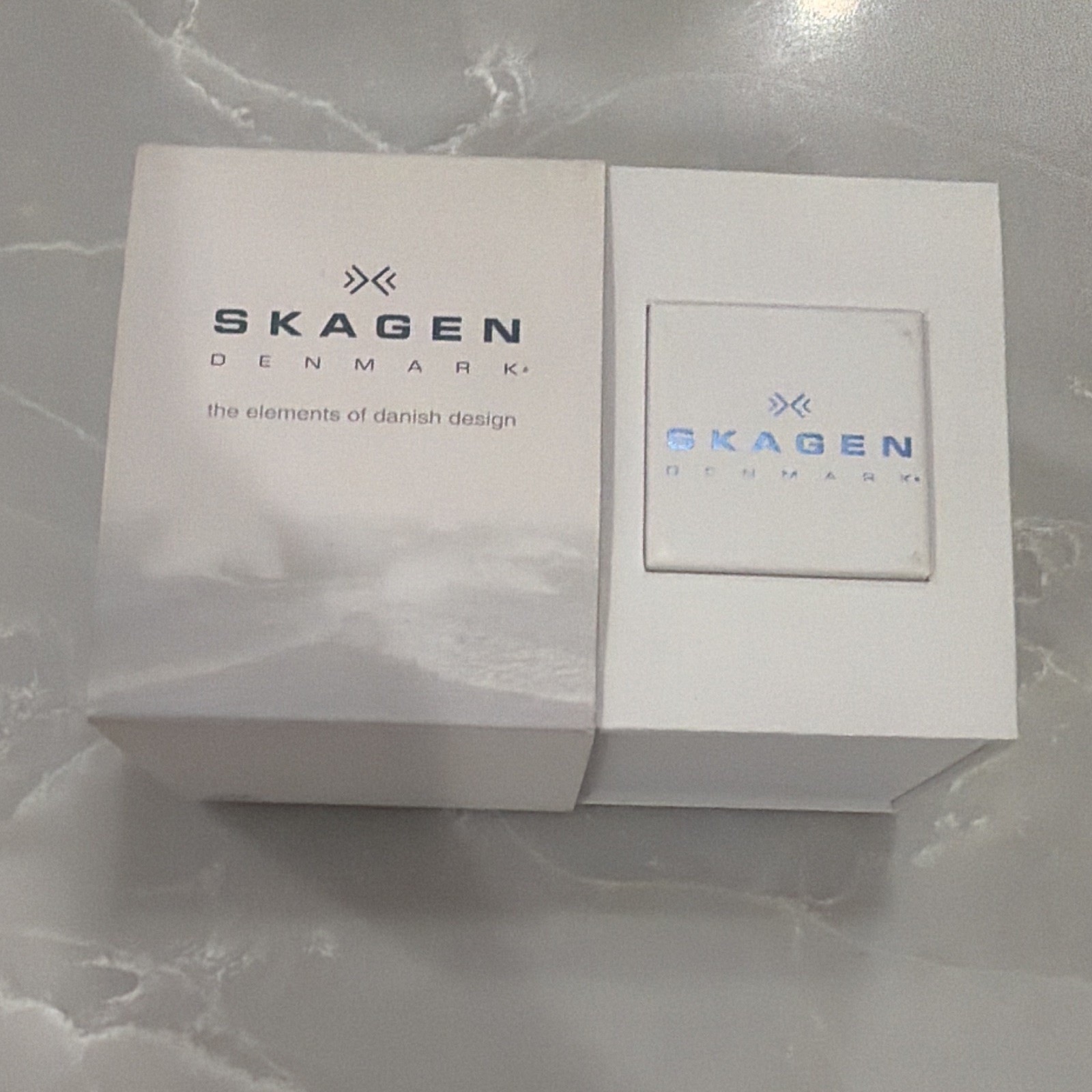 Skagen Denmark Multifunction Quartz 30M Black/Gray Dial 39mm SS Bracelet Box