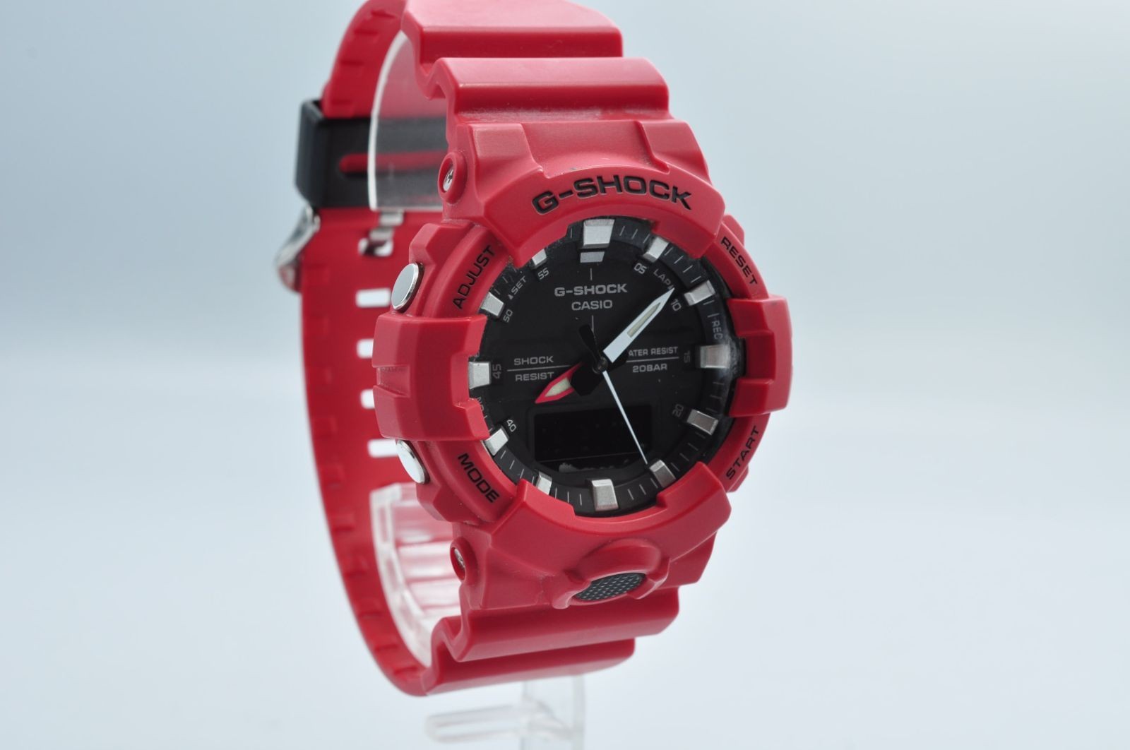 CASIO G-SHOCK GA-800 Watch Quartz Resin Case Resin Band Red Men’s Working