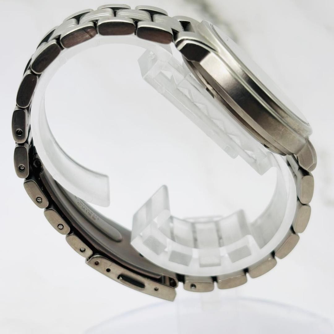 Working SEIKO Solar Date Titanium Black Men’s Wristwatch