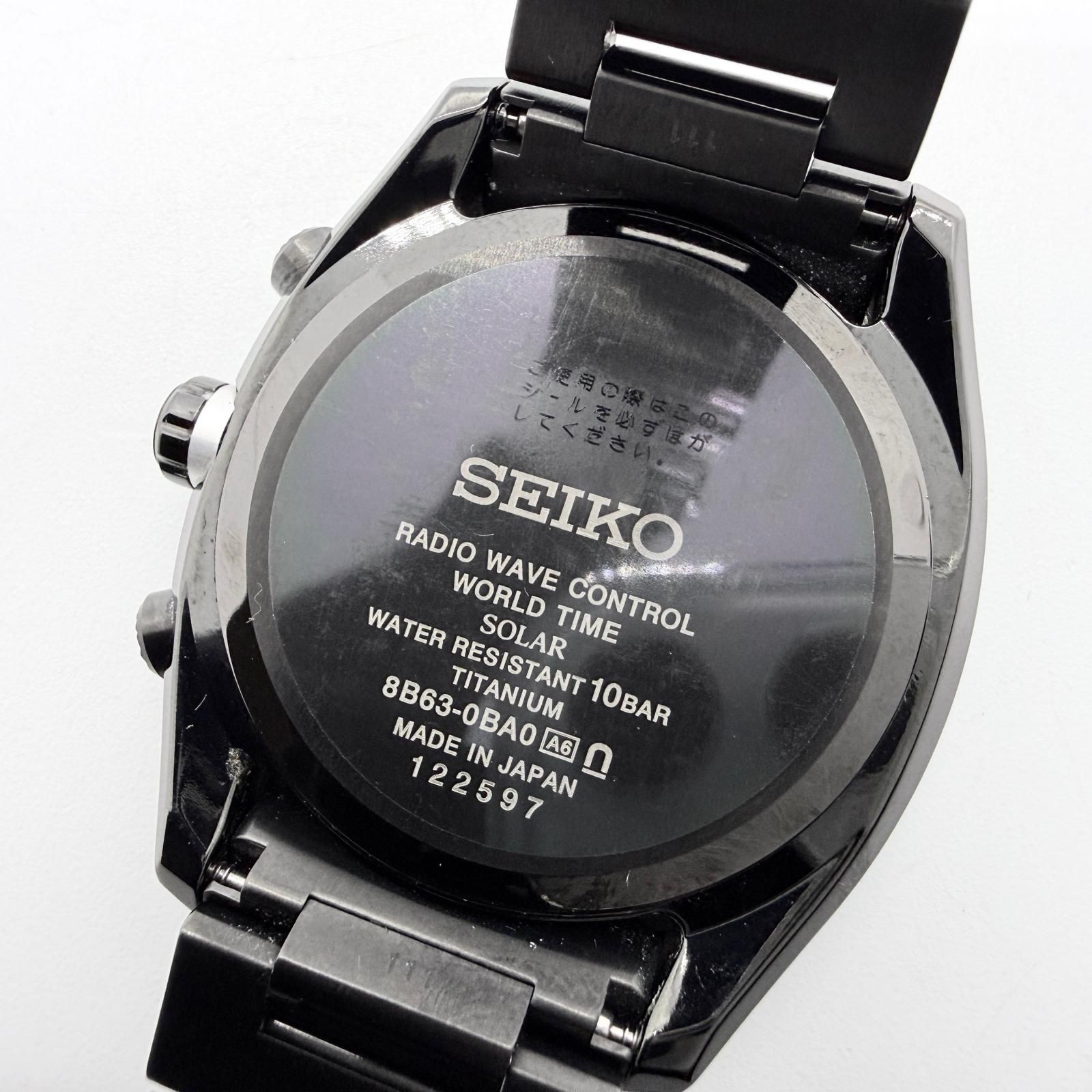 Seiko Astron 8B63-0AB0 SBXY019 Black Solar Men’s Watch Japan 078402