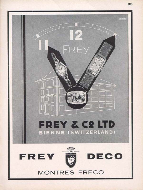 Vintage Classic FRECO (FREY & CO) .925 Sterling Silver Unisex Watch