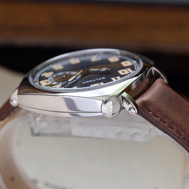 S4071 Men’s Square MOP Dial Manual Mechanical Watch with Luminous Hands