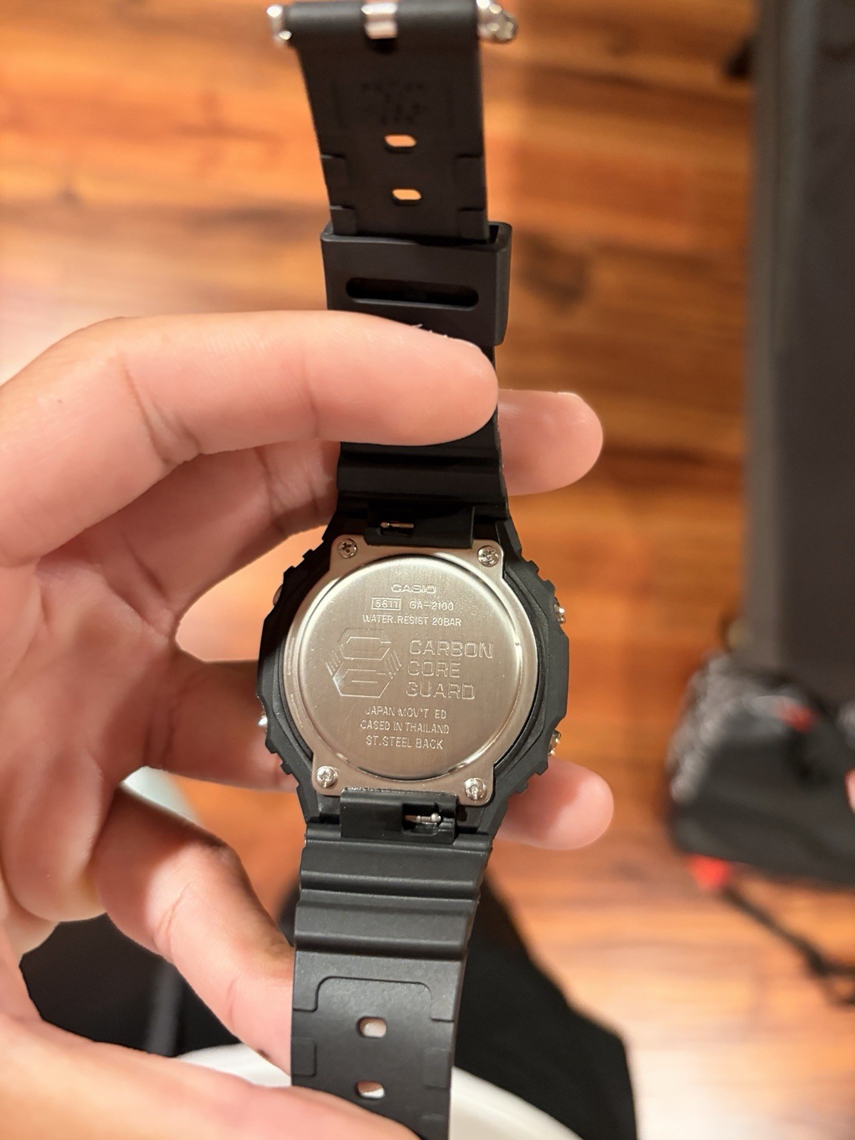 Casio G-SHOCK GA-2100 Carbon Case Black Resin Band Analog-Digital 200m