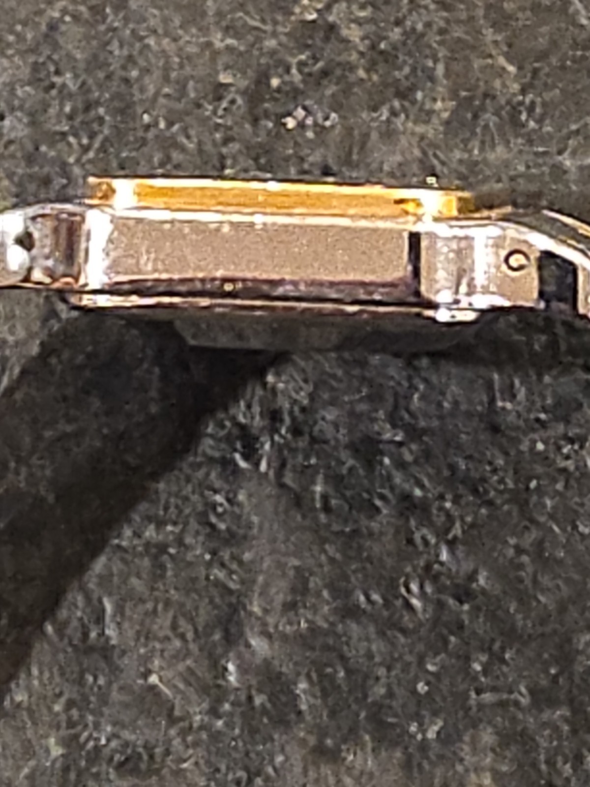 Ladies Cartier Santos Two-Tone Square Quartz Date Watch w/ Box & Booklets