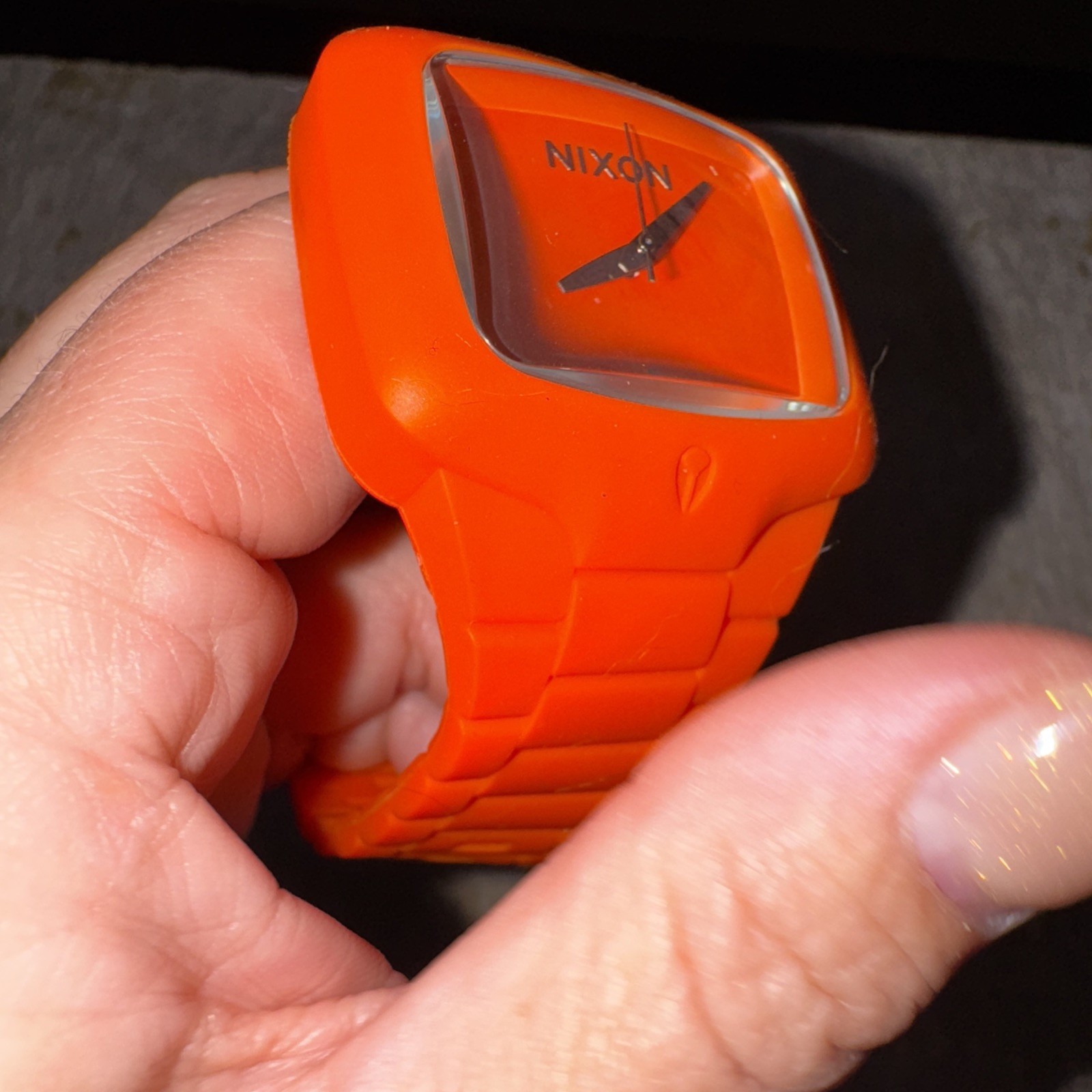 Nixon The Rubber Player “Yes It’s Real” Orange Surf Men’s Analog Wrist Watch