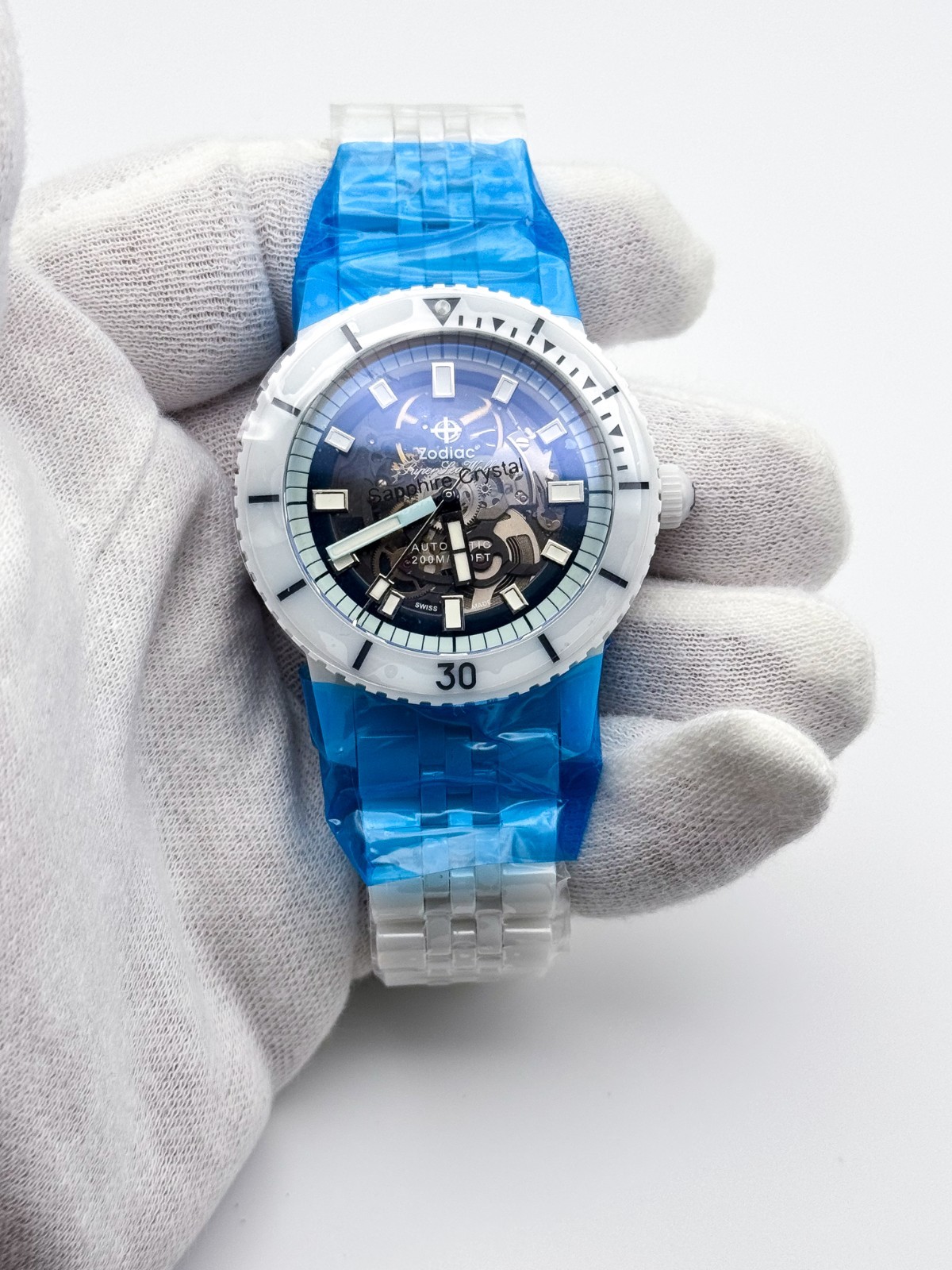 Zodiac Super Sea Wolf Ceramic Skeleton | ZO9594 Full Ceramic Rare