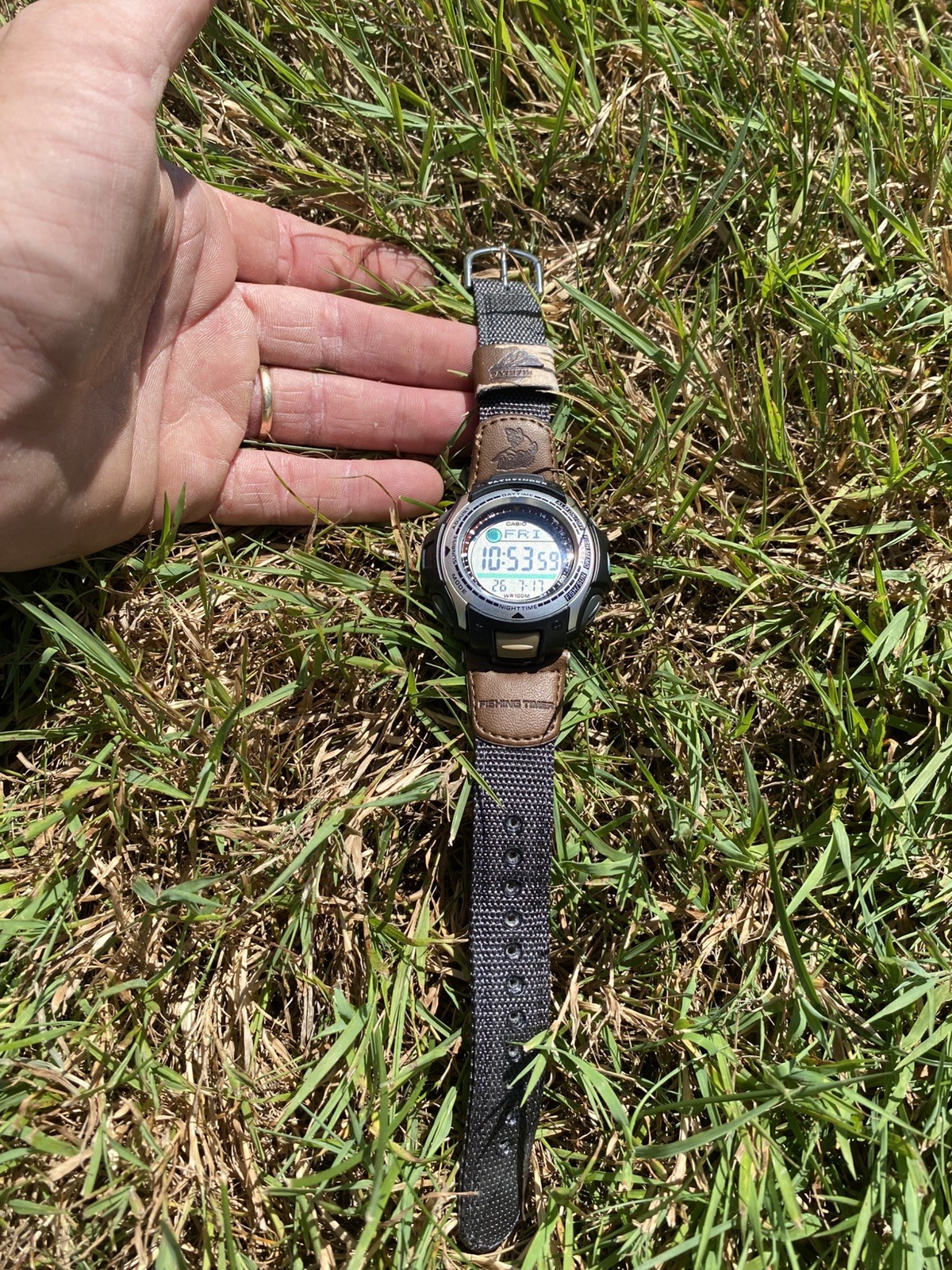 Casio Pro Trek Pathfinder Fishing Timer PAS400B Digital Quartz Watch