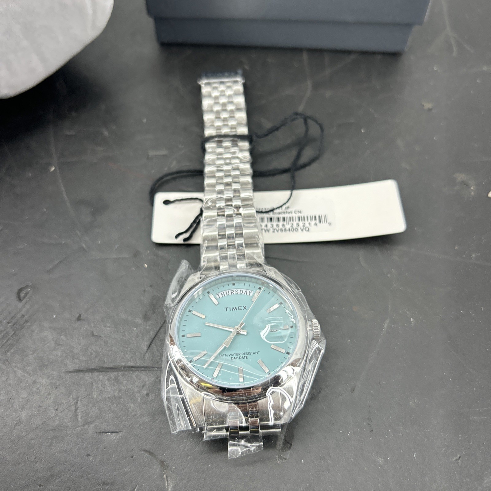 New TIMEX ICE BLUE Collection TW2V68400 Legacy Day Date Watch