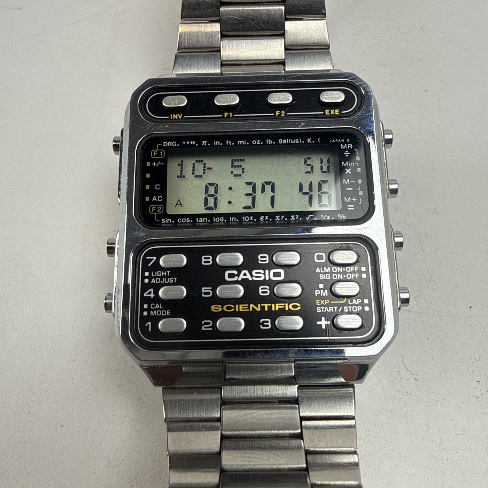 CASIO CFX-200 SCIENTIFIC CALCULATOR WATCH Module 197 Working Vintage