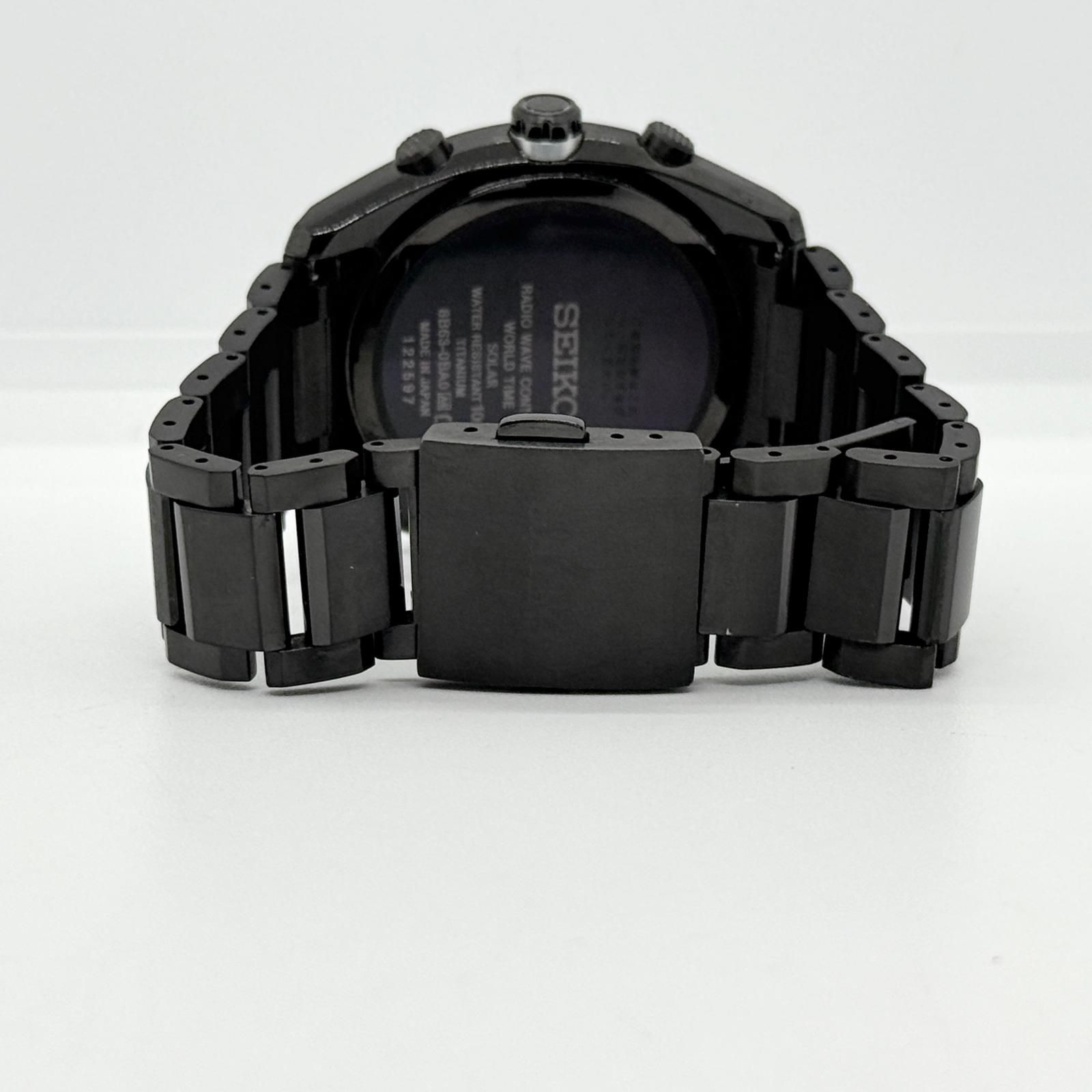 Seiko Astron 8B63-0AB0 SBXY019 Black Solar Men’s Watch Japan 078402