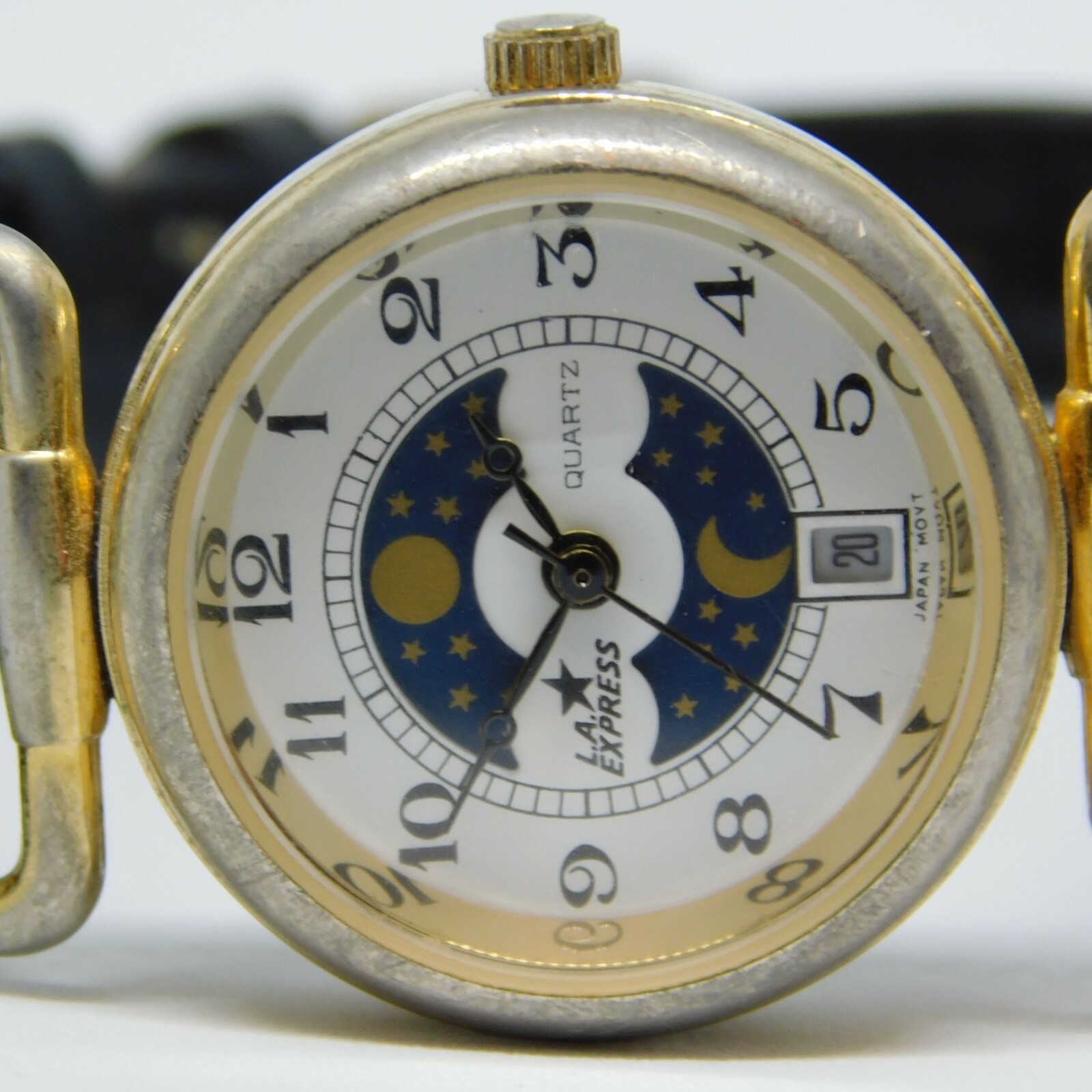 L.A.Express LAX485 Genuine Leather Quartz Analog Women’s Watch New Battery
