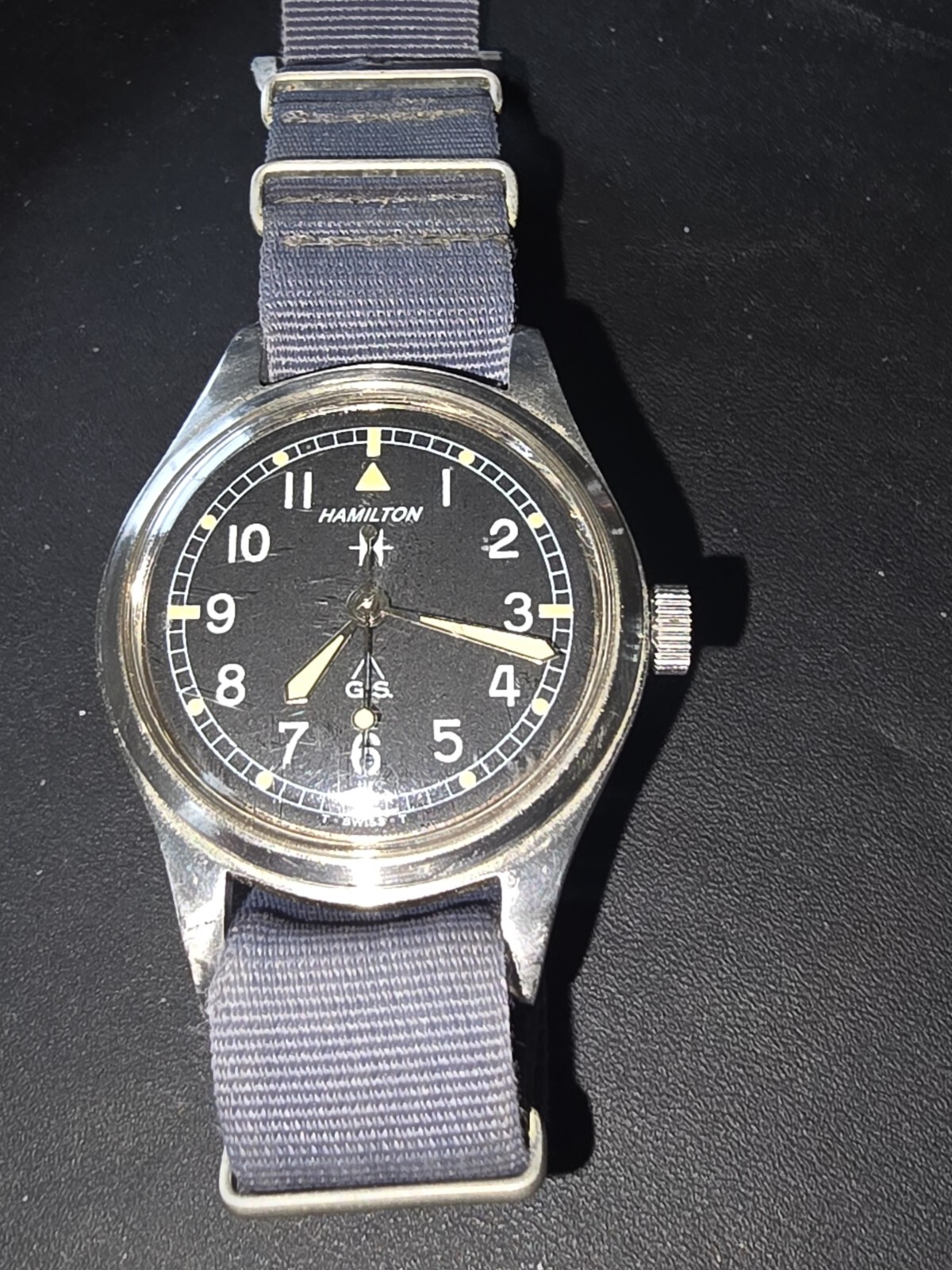 Rare 1960s Hamilton GS 24HR Tropicalized Dial RAF Military Issue Rare