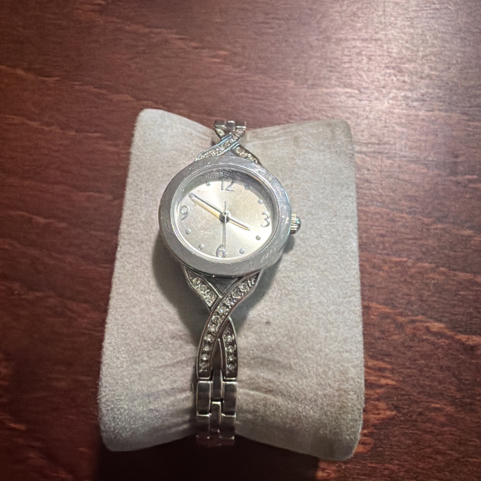 Allude Women’s Cubic zirconia Analog stainless Steel Wristwatch Needs Battery