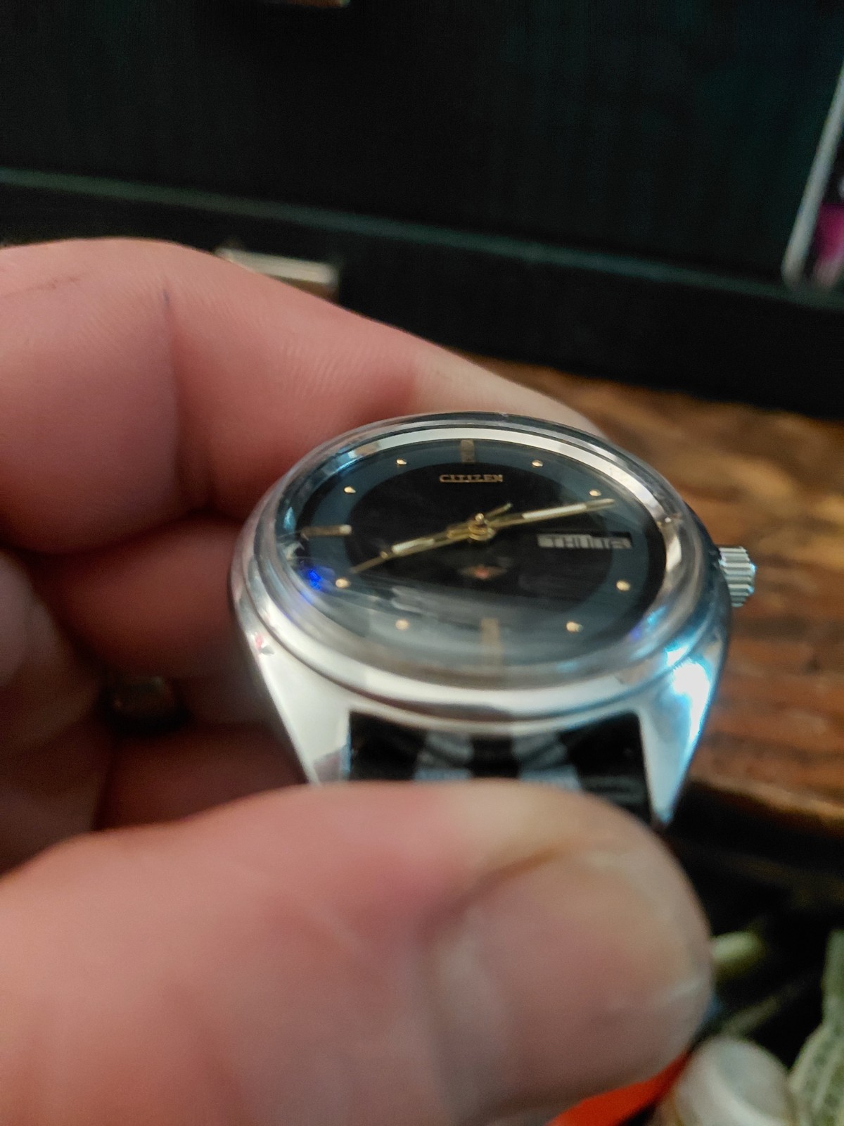 Vintage Citizen Eagle 7 Automatic Cushion 1970s Russian English Day/Date 4 -…