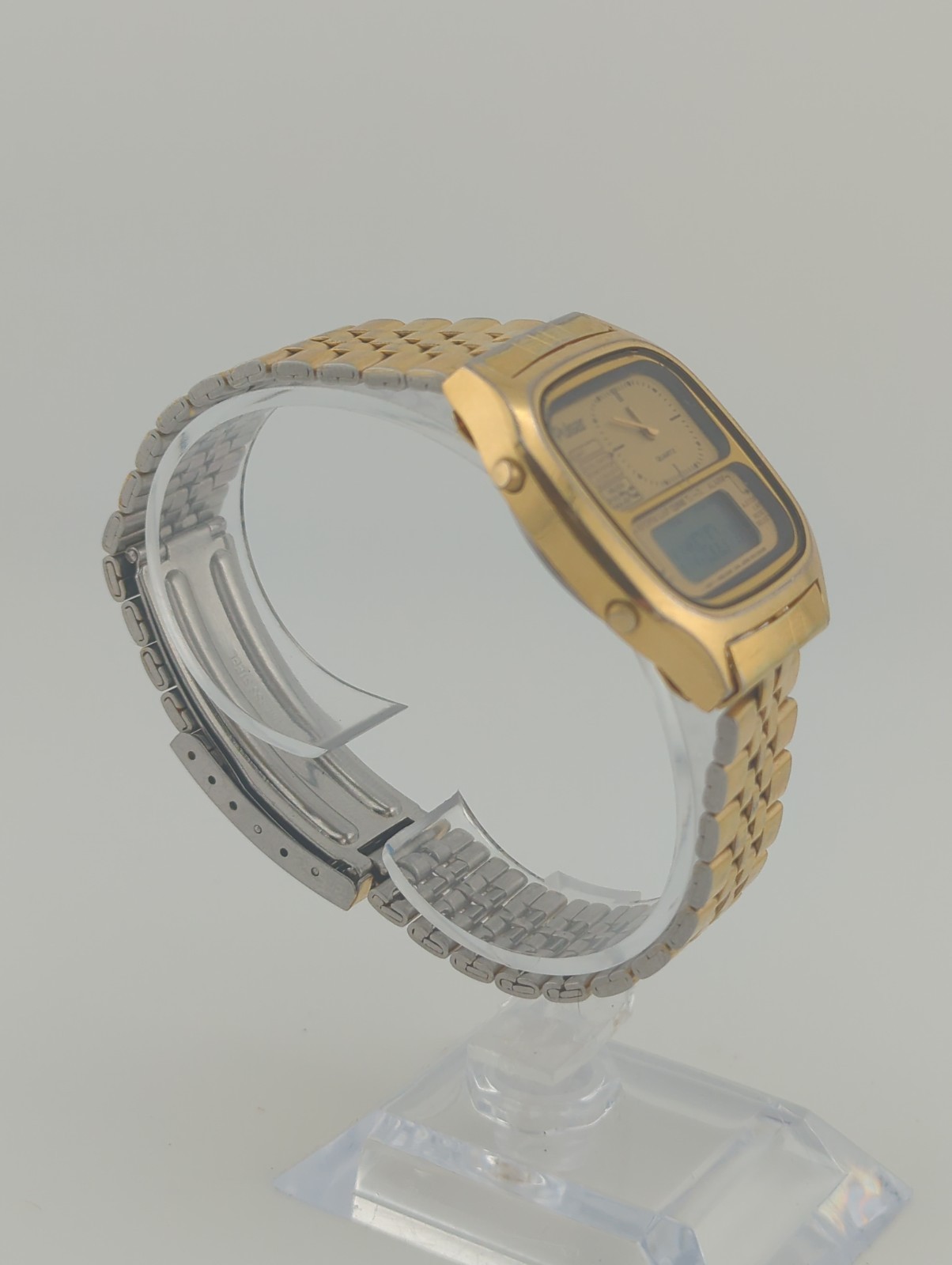 RARE 1981 Pulsar Y651-5060 Men Analog/Digital Watch LCD Alarm Chrono WORKING