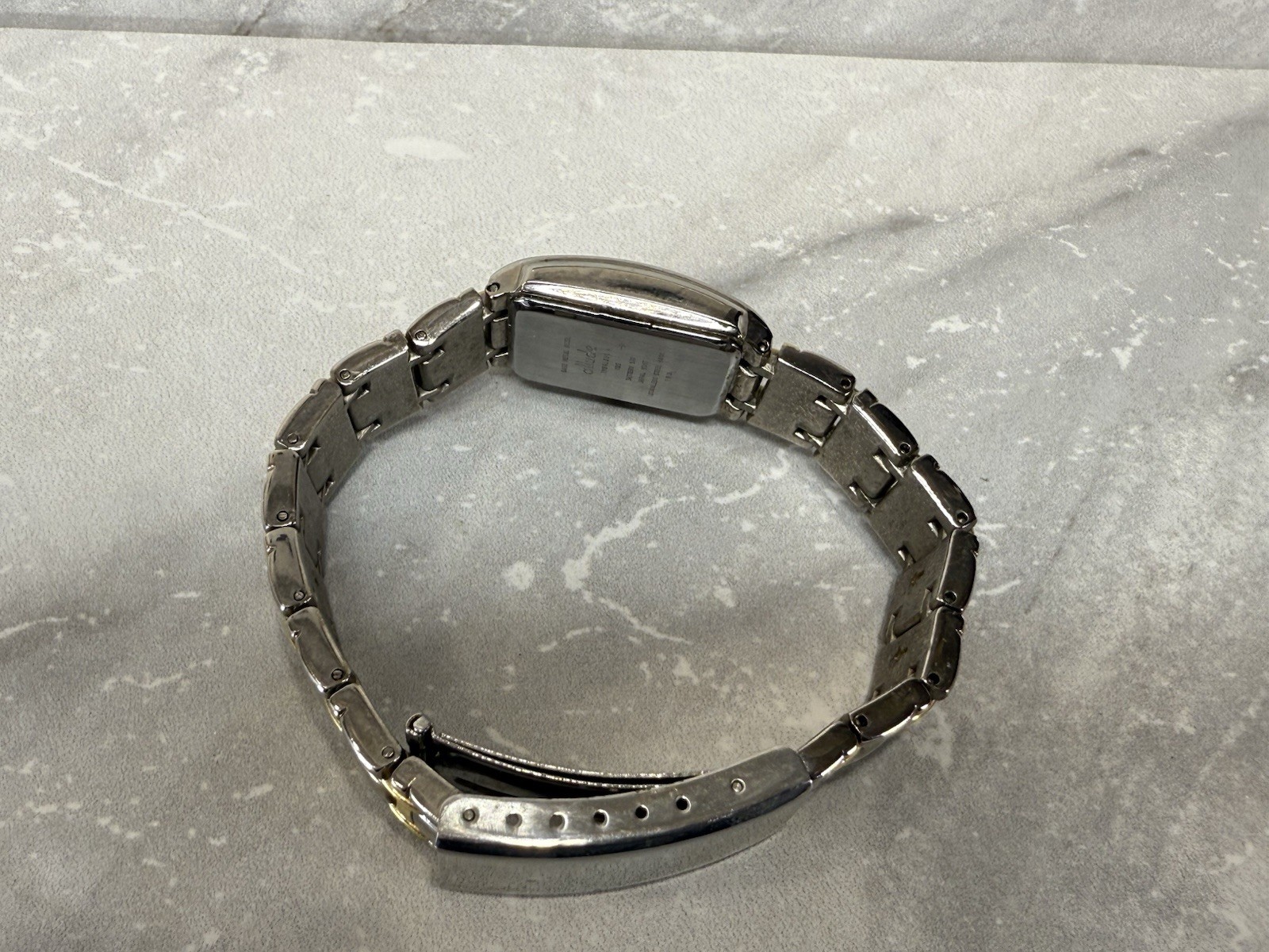 ALLUDE 10k Gold plated Silver Tone with Rhinestones Watch