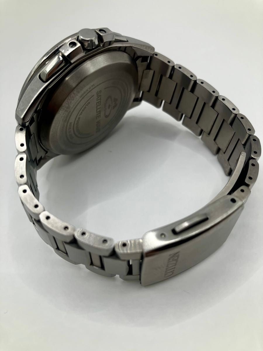 Citizen Satellite Wave GPS Solar F900 Titanium Watch Silver Dial