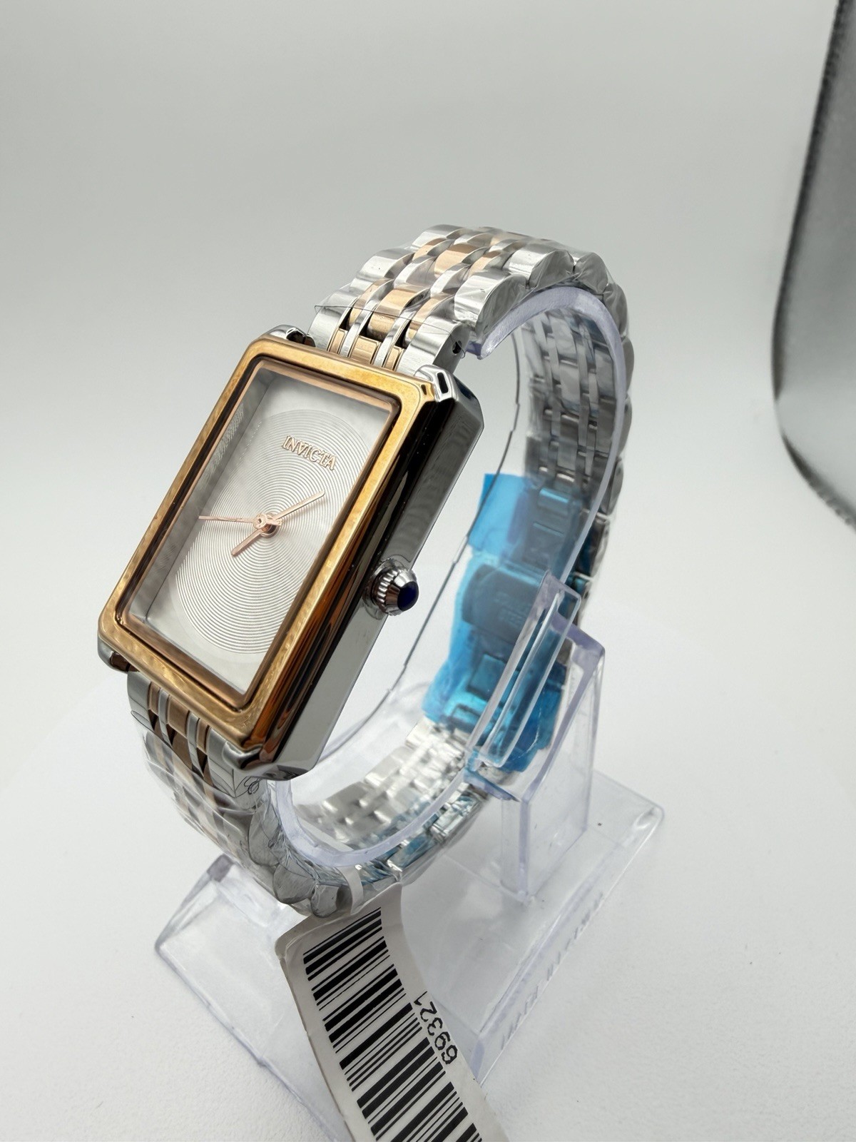69321- Invicta Women’s Rectangle 24mm Two-Tone Steel Quartz Watch, 30m.