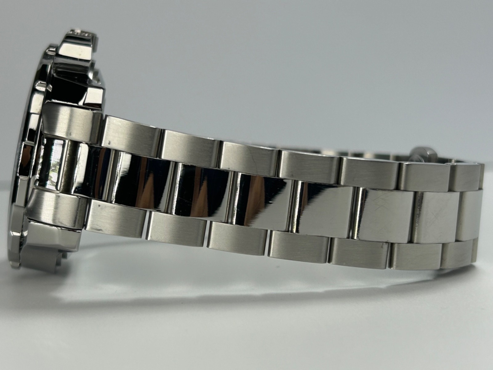Nibosi NI2596 Mens Automatic 42MM Day/Date Silver Tone Blue Dial Exhibition Back