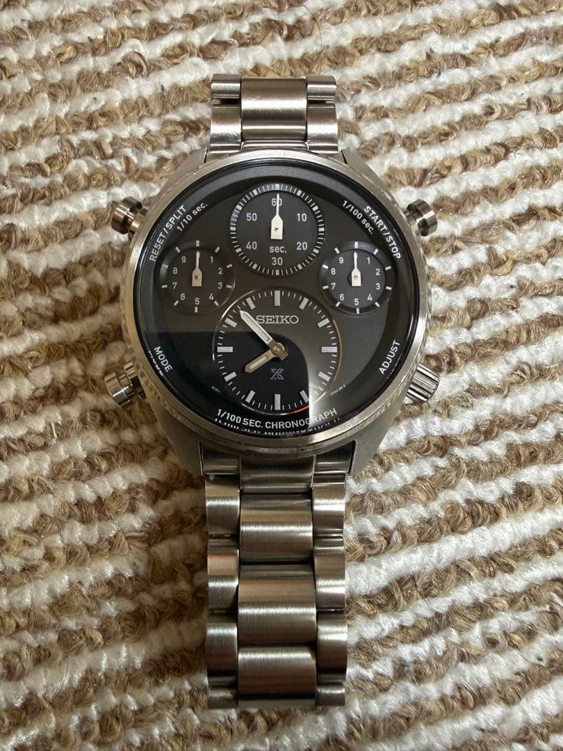 SEIKO Prospex Speedtimer SBER003 Solar Chronograph Black Dial Stainless Steel