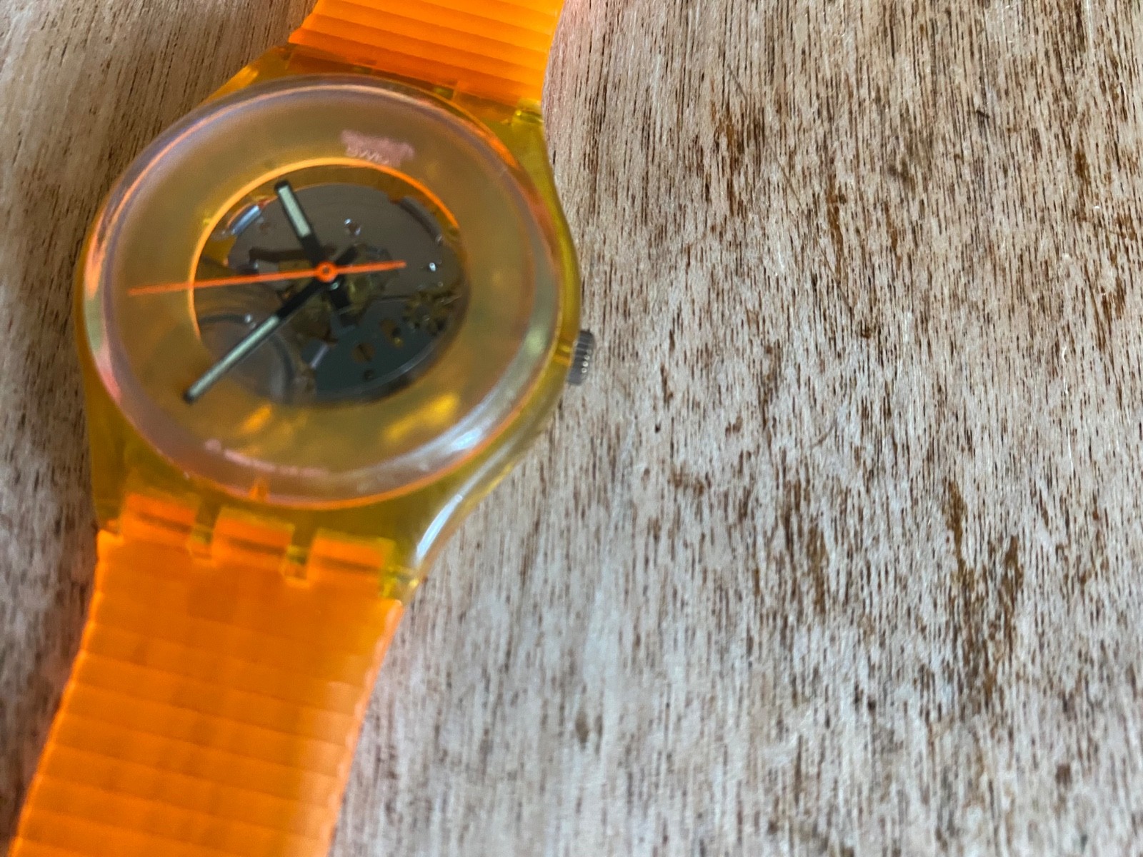 SWATCH -🇨🇭 DARK VADER – GK11O – 1988 ⚡️ – ⚡️New custom Strap [ 34mm ] WOW 🍊