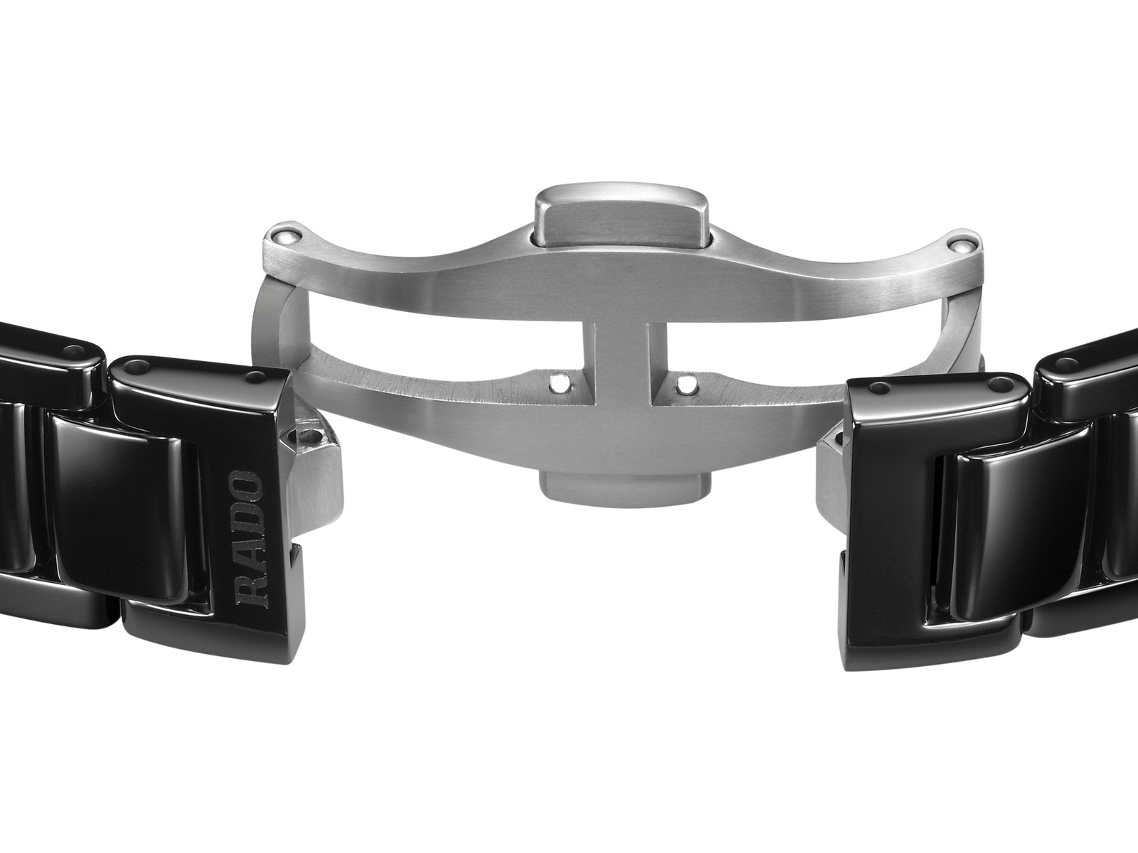 New Rado True Square Black Dial Women’s High-Tech Ceramic Watch R27080172
