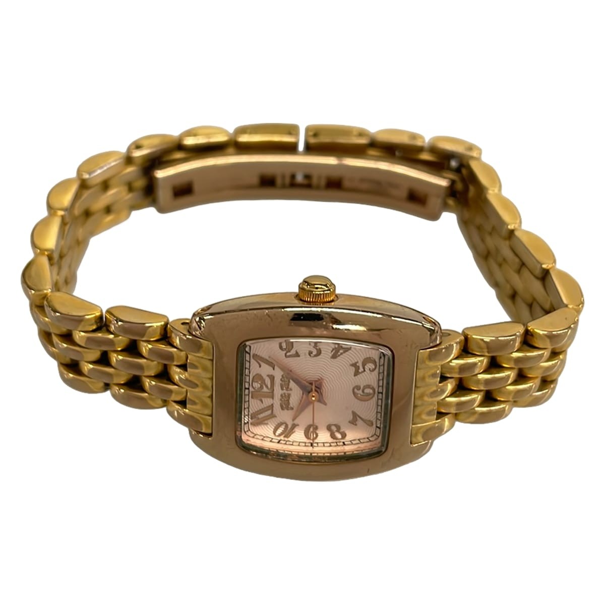 [A1R] Folli Follie Light Pink Dial Strap Quartz Ladies Watch [w6v]