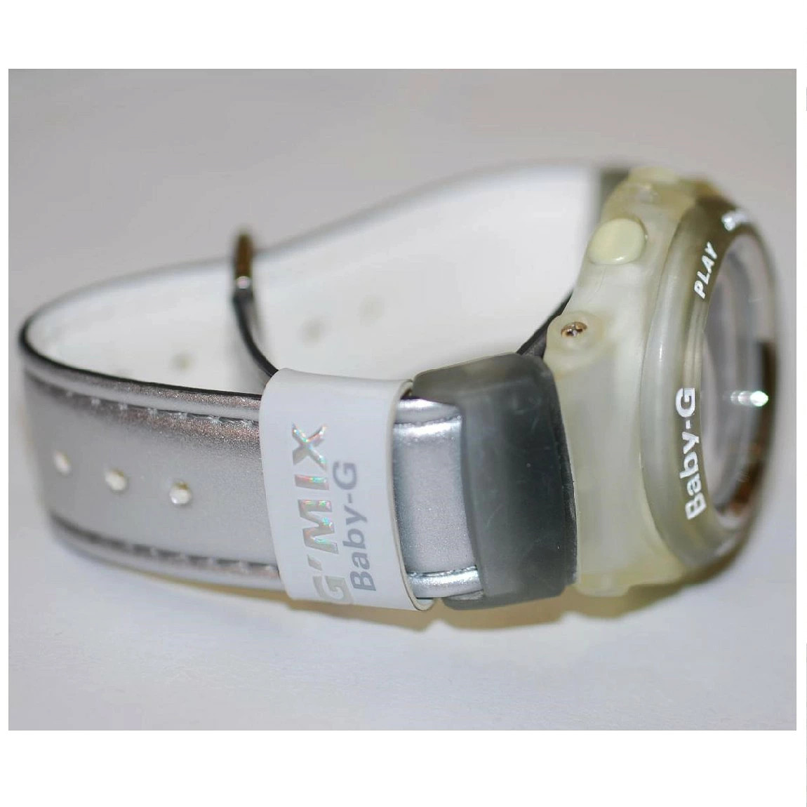 fully functional CASIO Baby G G’MIX BG 390L 8T silhouette silver with 1 month A